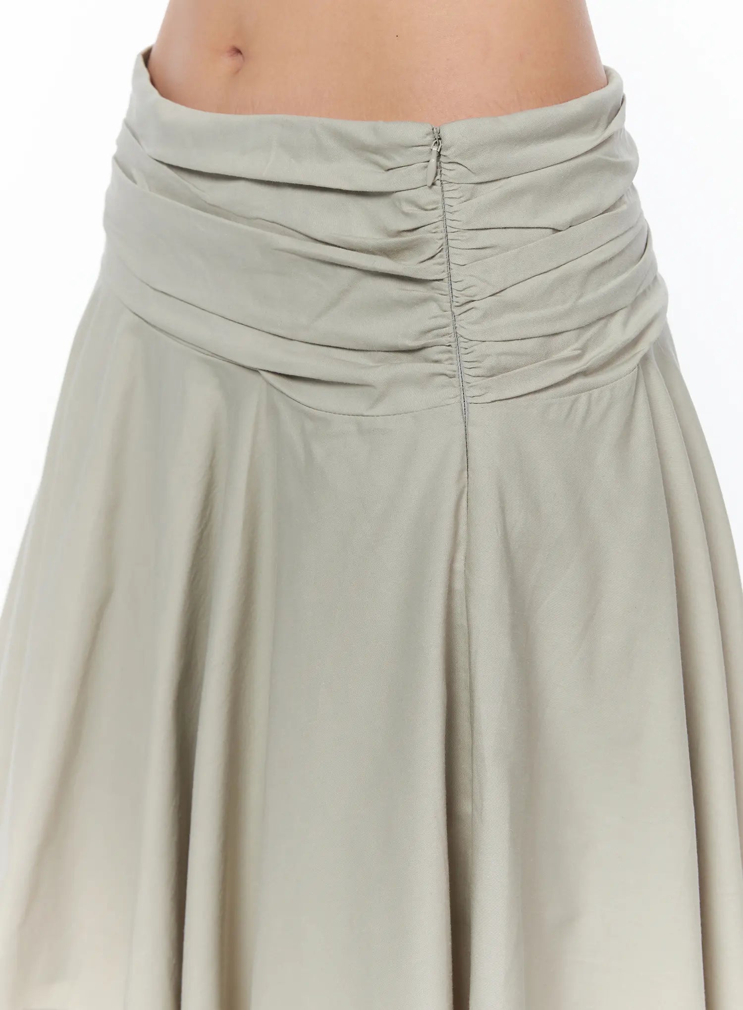 Asymmetrical Flare Midi Skirt CA524