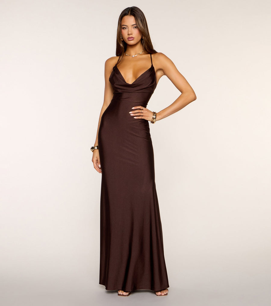 Jaymie Lace-Up Mermaid Formal Dress