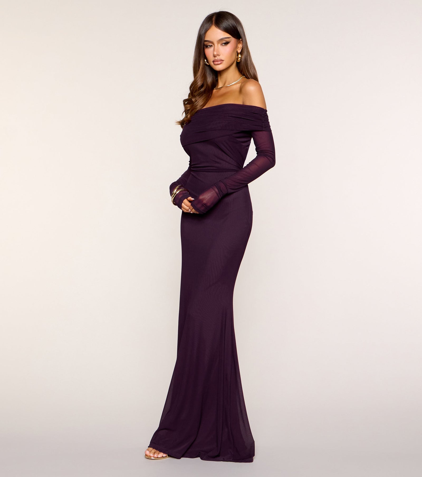 Marleen Long Sleeve Mermaid Formal Dress