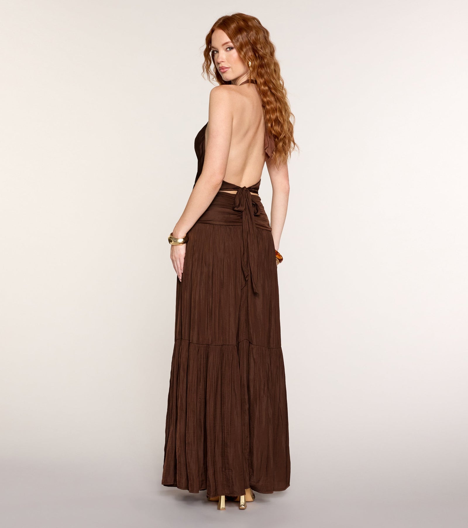 Chic Silhouette A-Line Maxi Dress