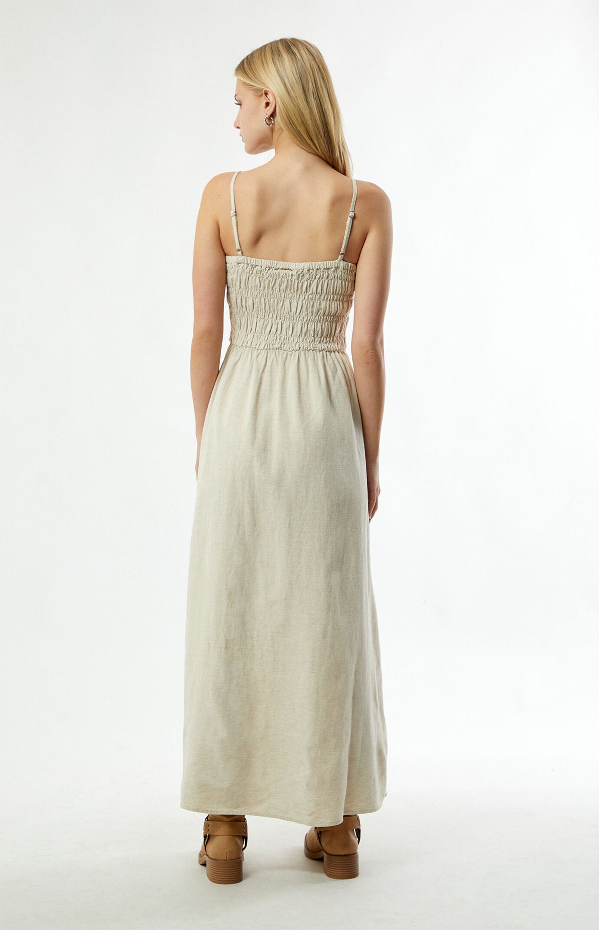 Rhythm Classic Shirred Midi Dress