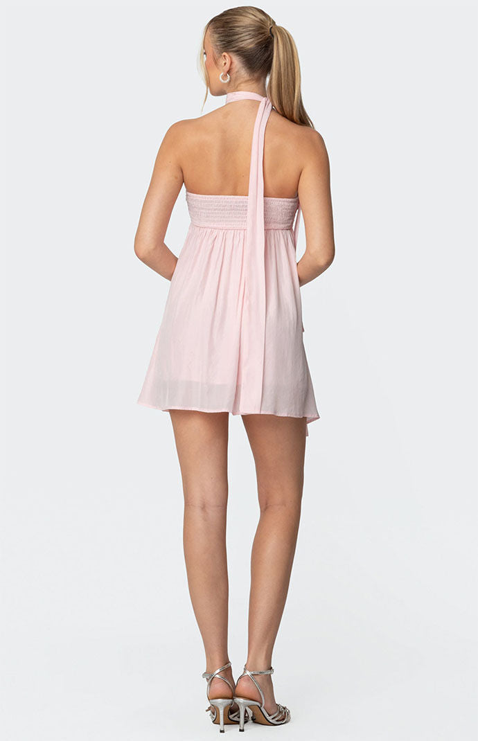 Edikted Pheona Strapless Scarf Mini Dress