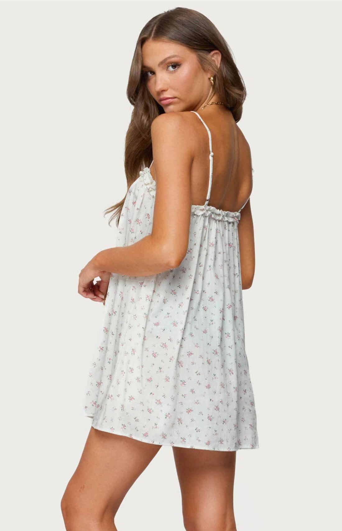 Edikted Patti Floral Mini Dress
