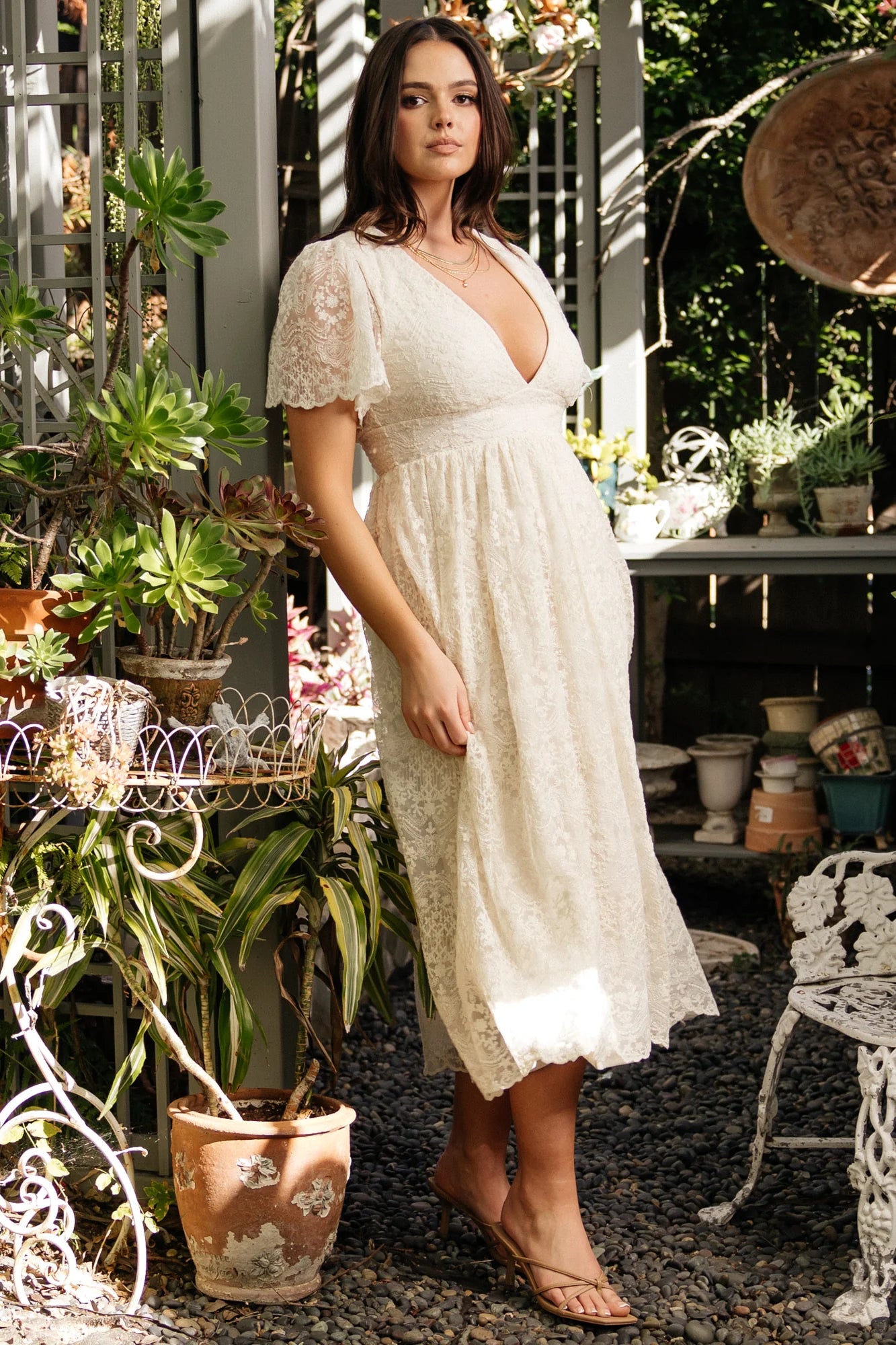 Aphrodite Lace Dress | Vintage Cream