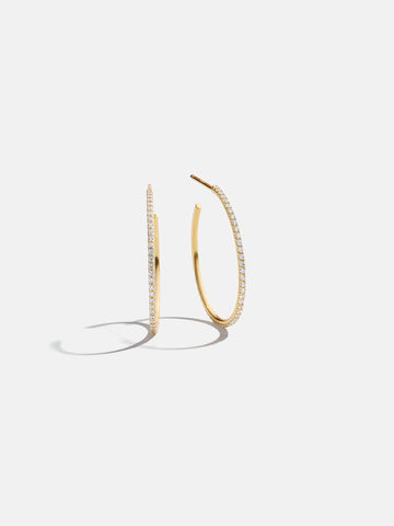 Niata 18K Gold Earrings - 24MM