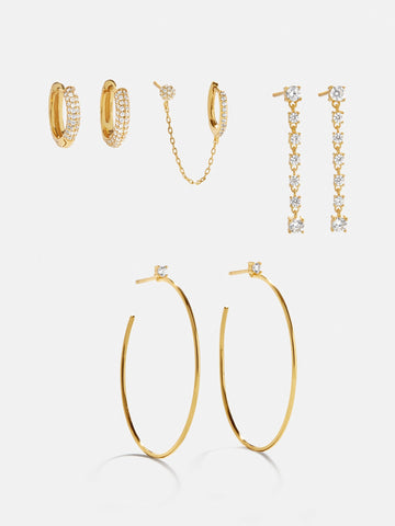 Leighton 18K Gold Earring Set - Leighton 18K Gold Earring Set