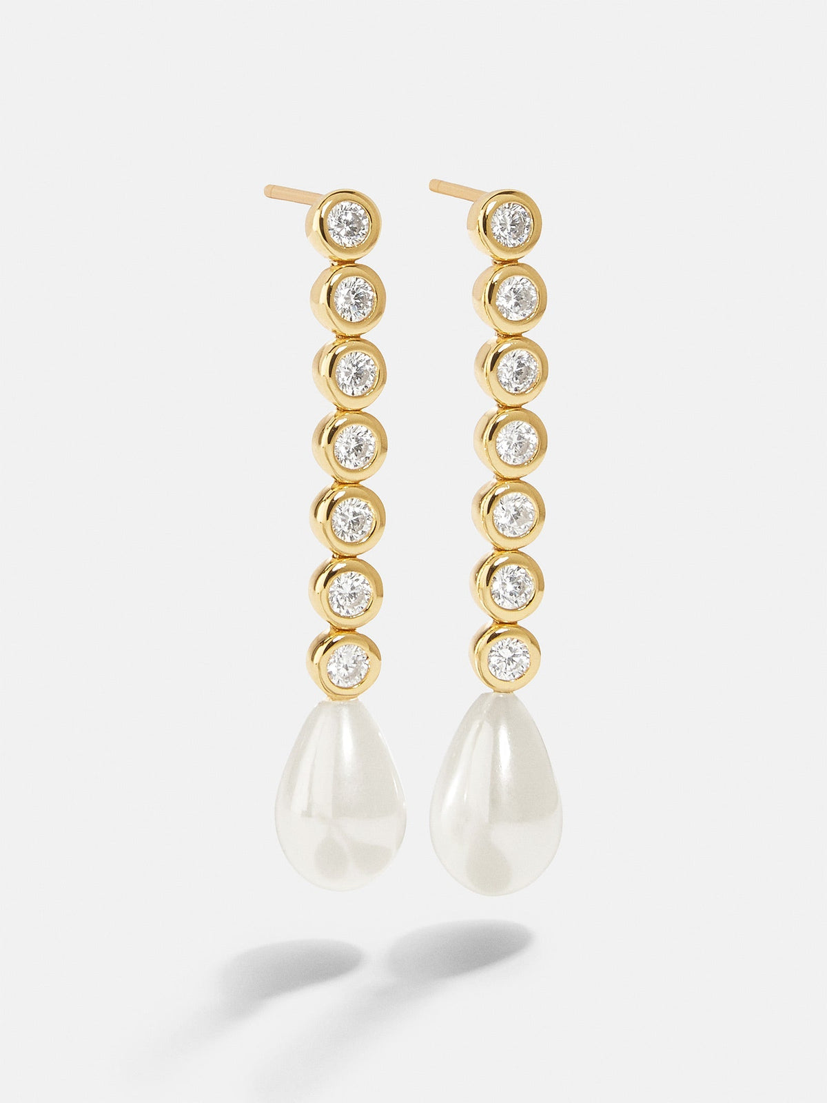 18K Gold Mabel Earrings - Gold/Pavé