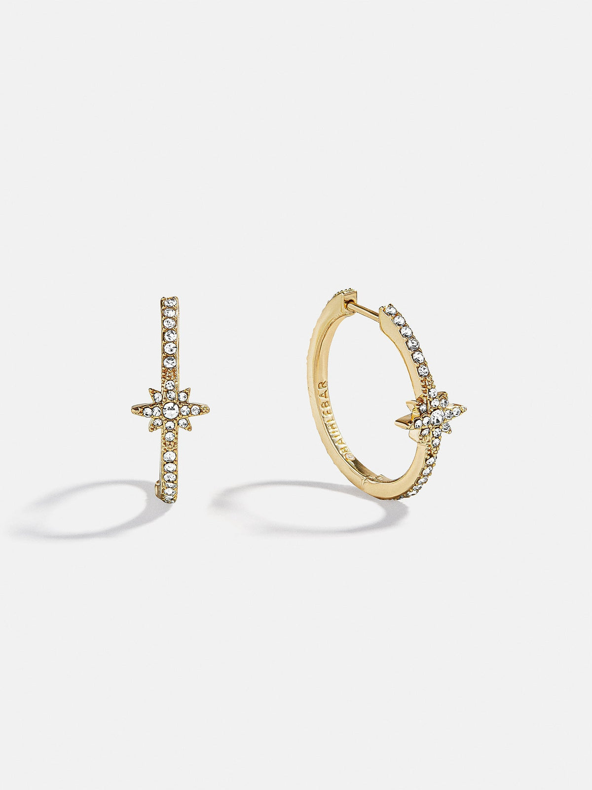 Astra Celestial Hoop Earrings - Gold/Pavé