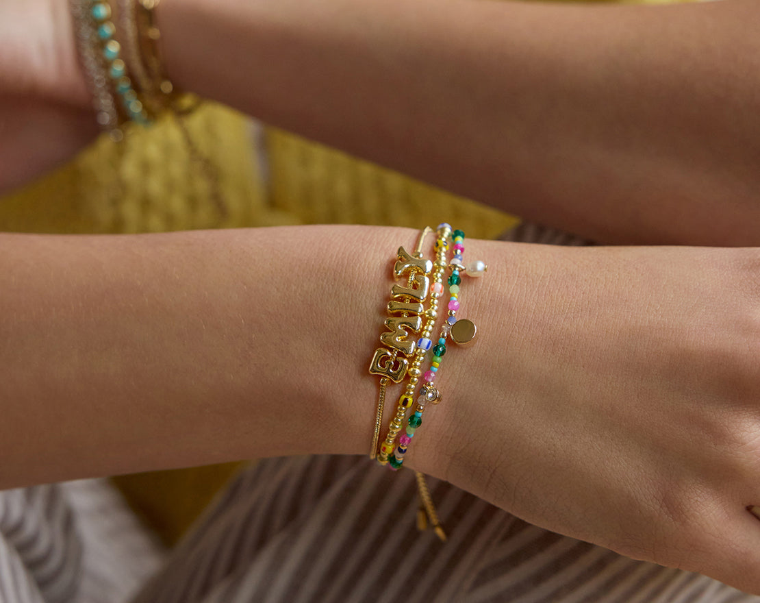 Rowan Semi-Precious Custom Layered Bracelet - St. Tropez