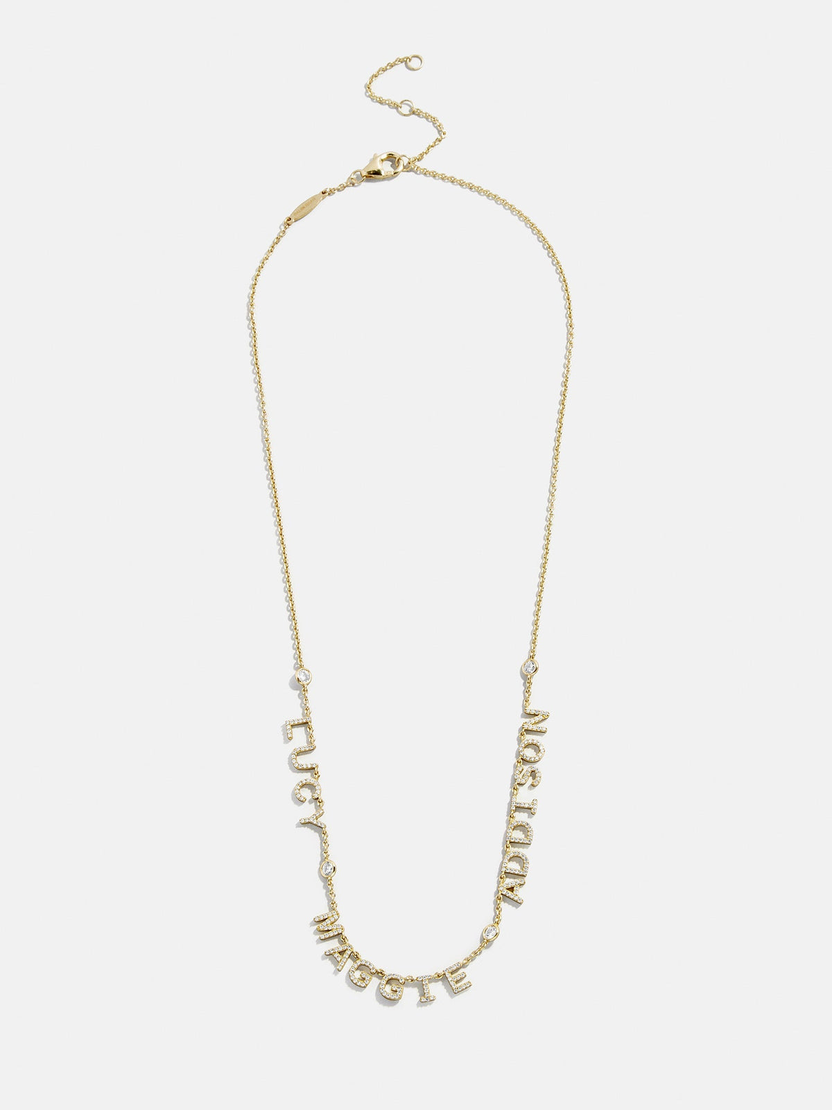 14K Gold Custom Multi Name Necklace - 3 Names