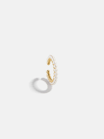 Sienna 18K Gold Pearl Ear Cuff - Gold/Pearl