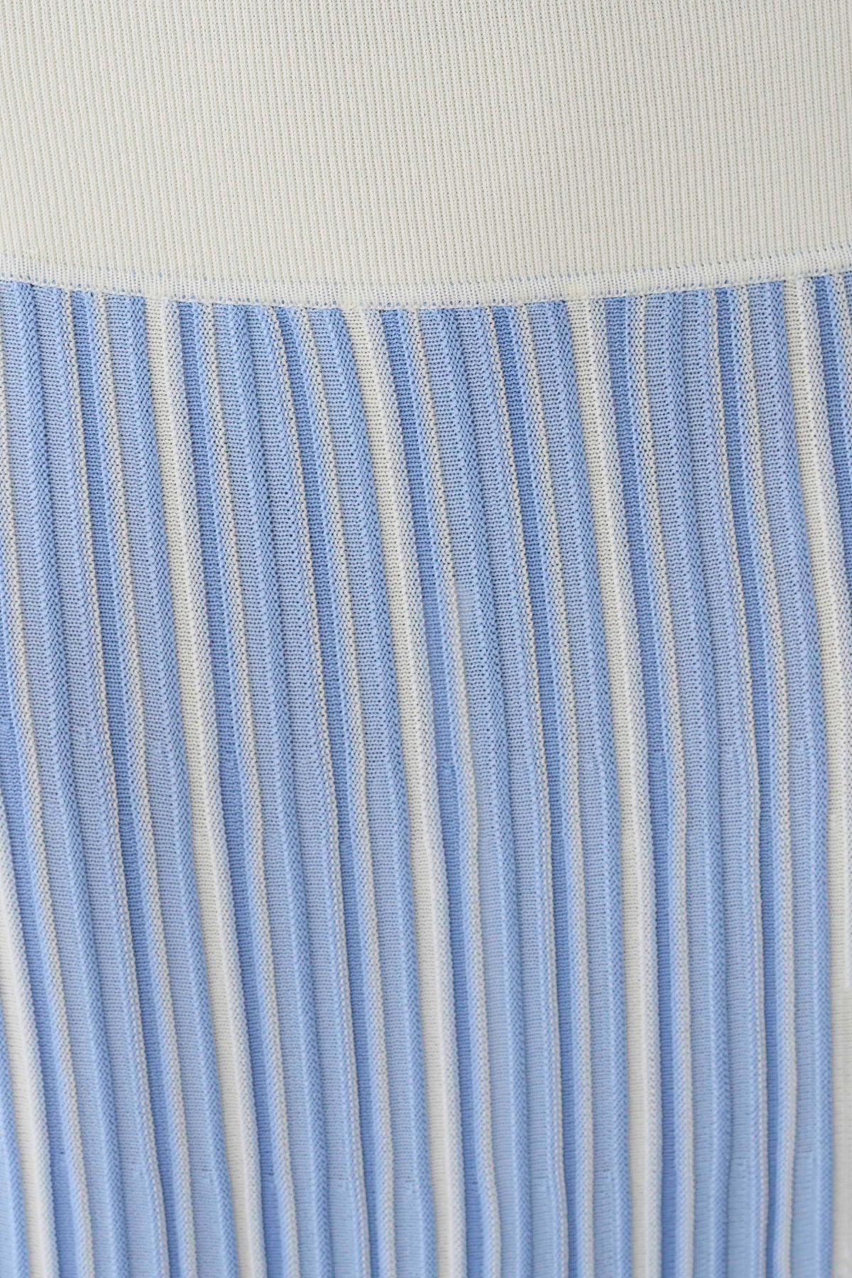 Joyce Stripe Maxi Knit Dress - Blue
