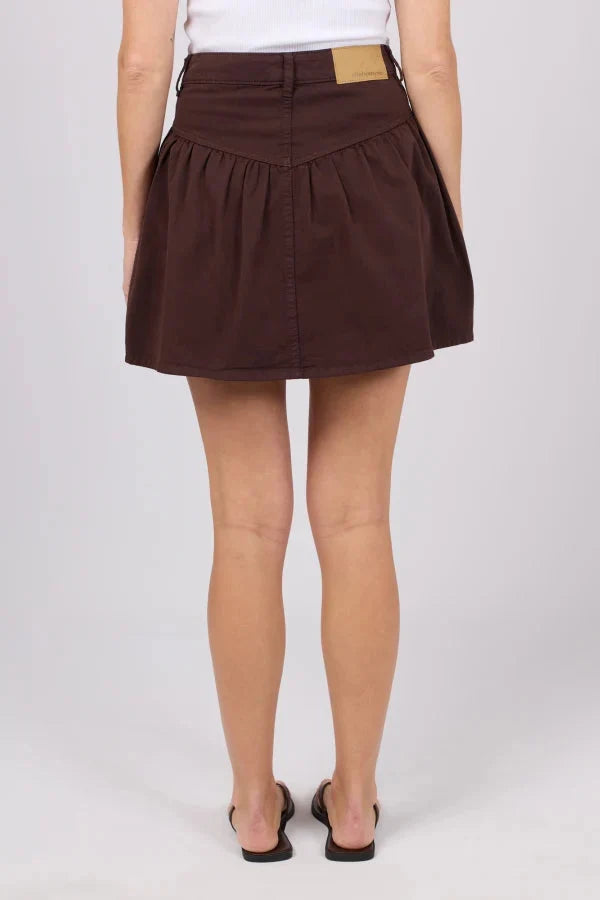 Arlo Brown Denim Mini Skirt