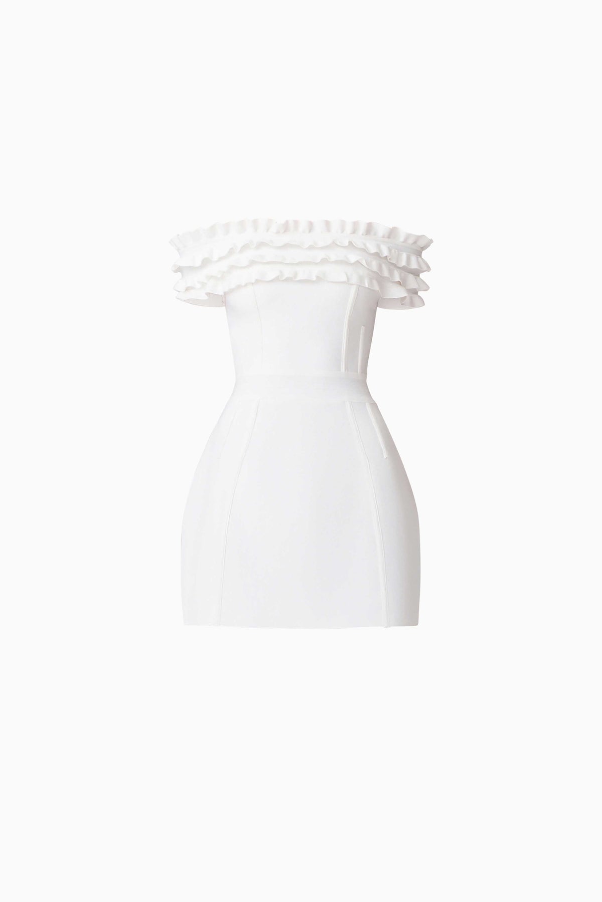 Sonya Off The Shoulder Mini Dress in White