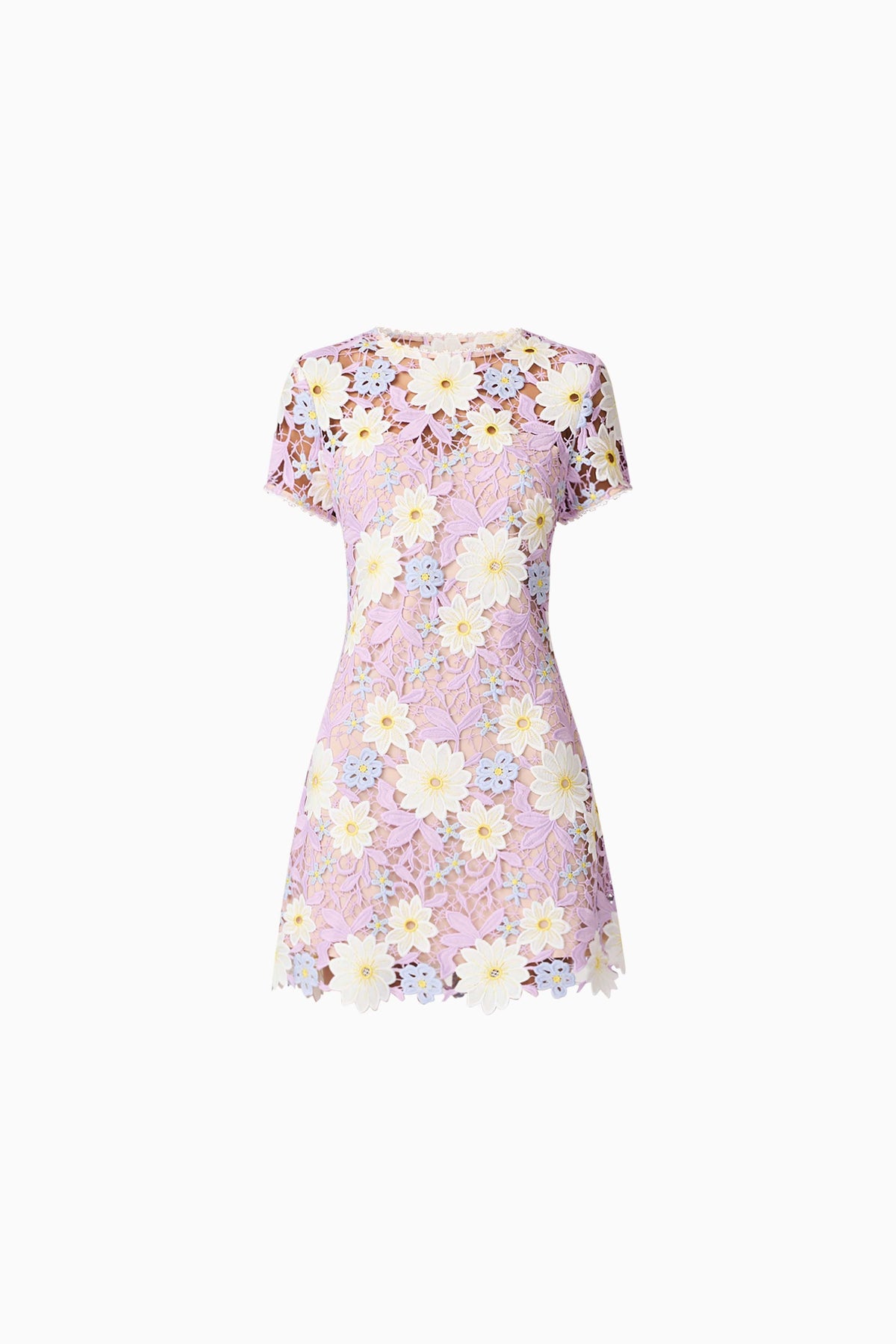 Sigrid Mini Shift Dress in Purple