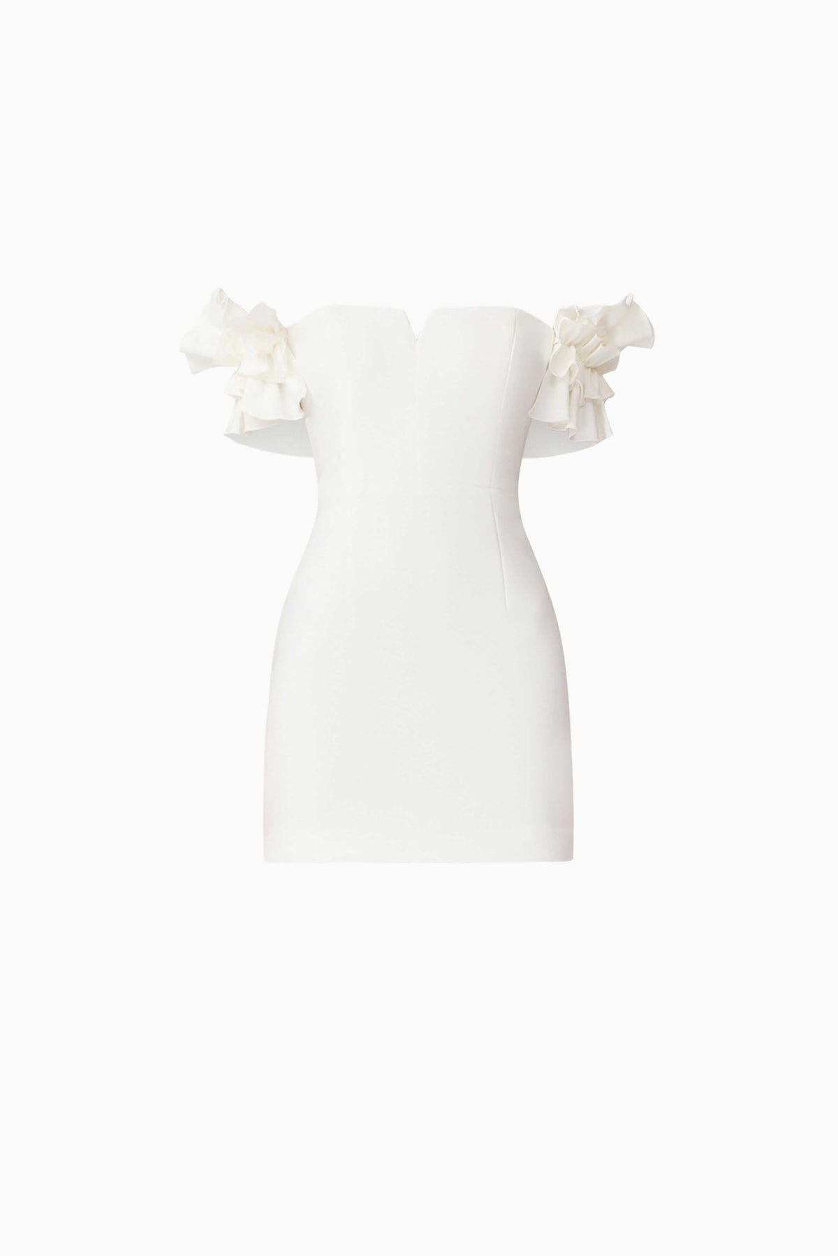 Nola Off The Shoulder Mini Dress in White