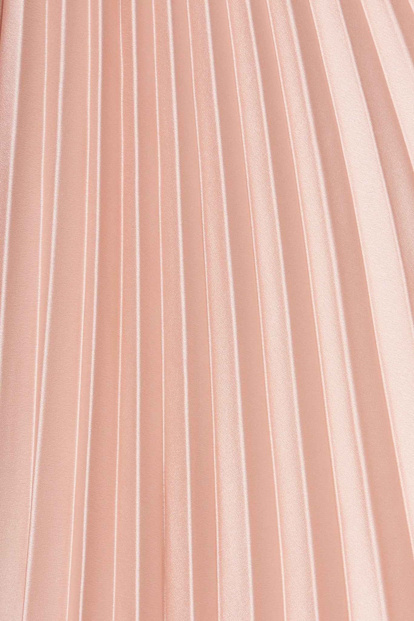 Anetta Midi Dress In Pleated Blush Satin