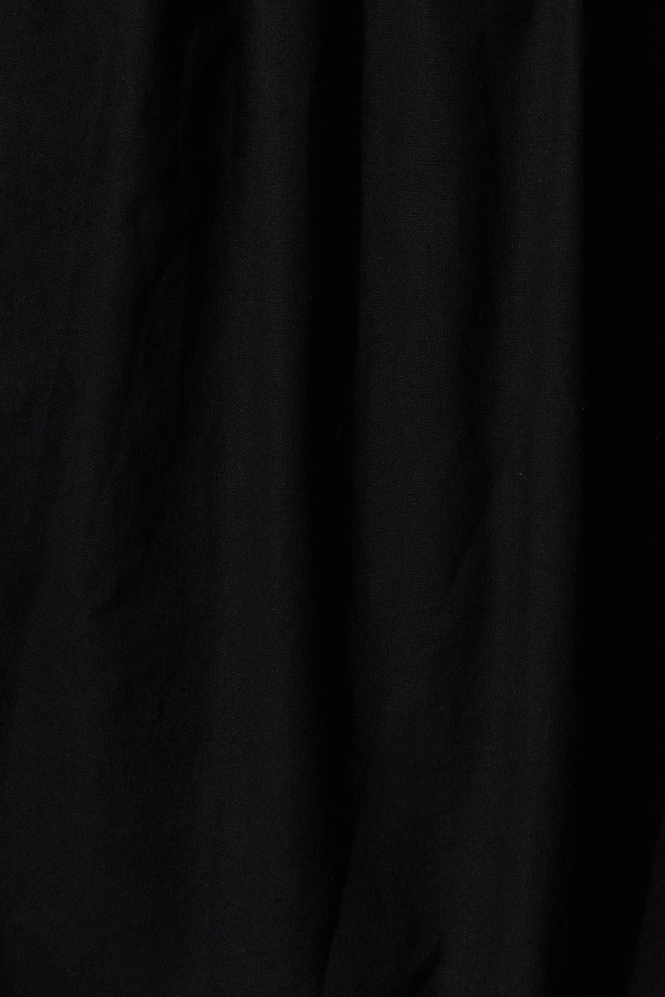 Amalie Midi Dress In Black Cotton