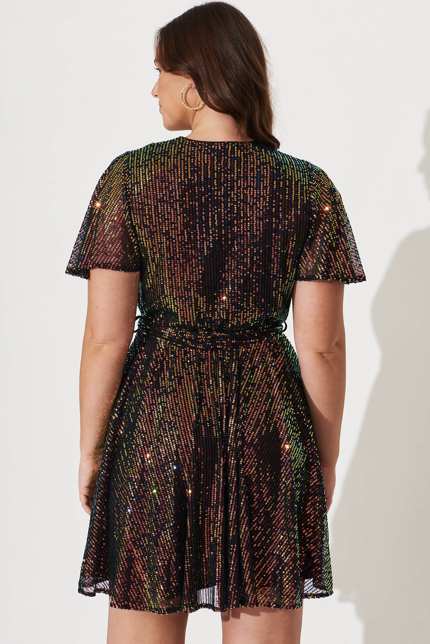Amoretto Dress In Multi Sequin