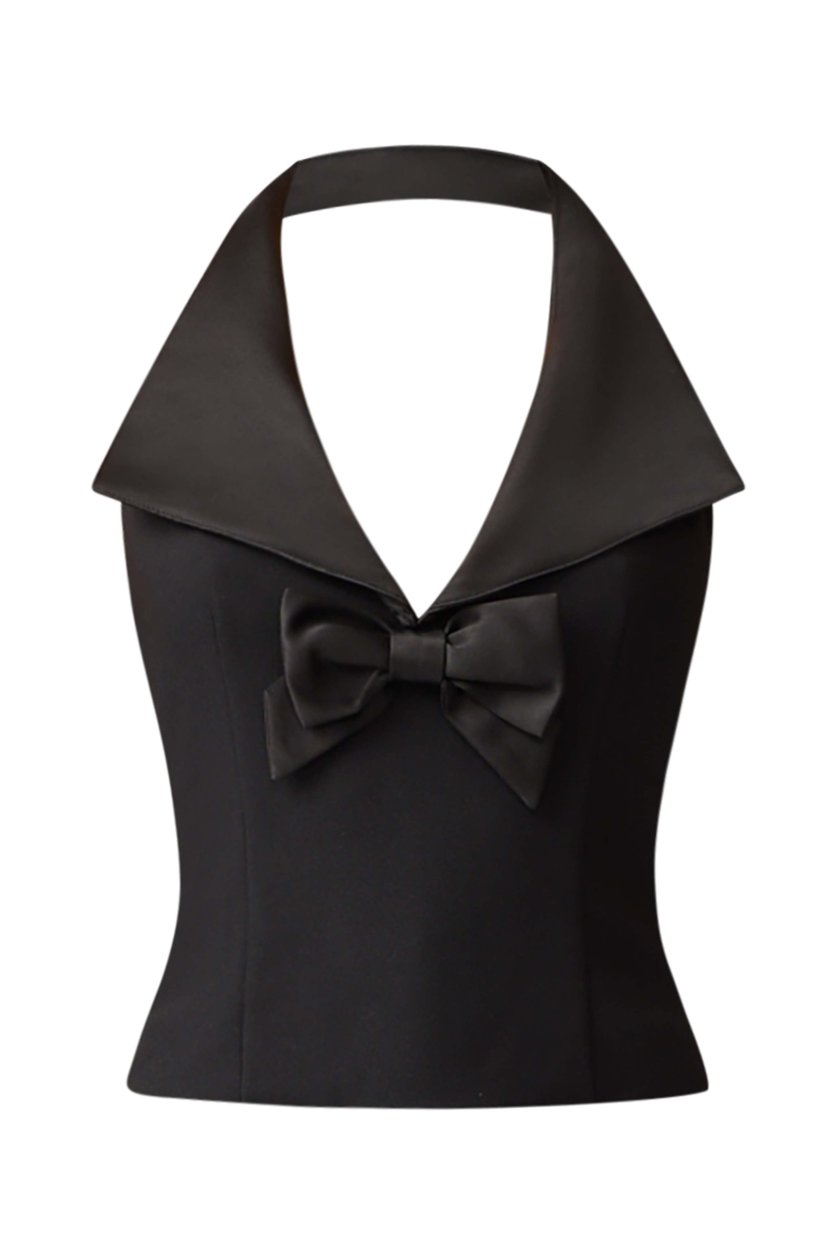 Ruby Halter Top in Black