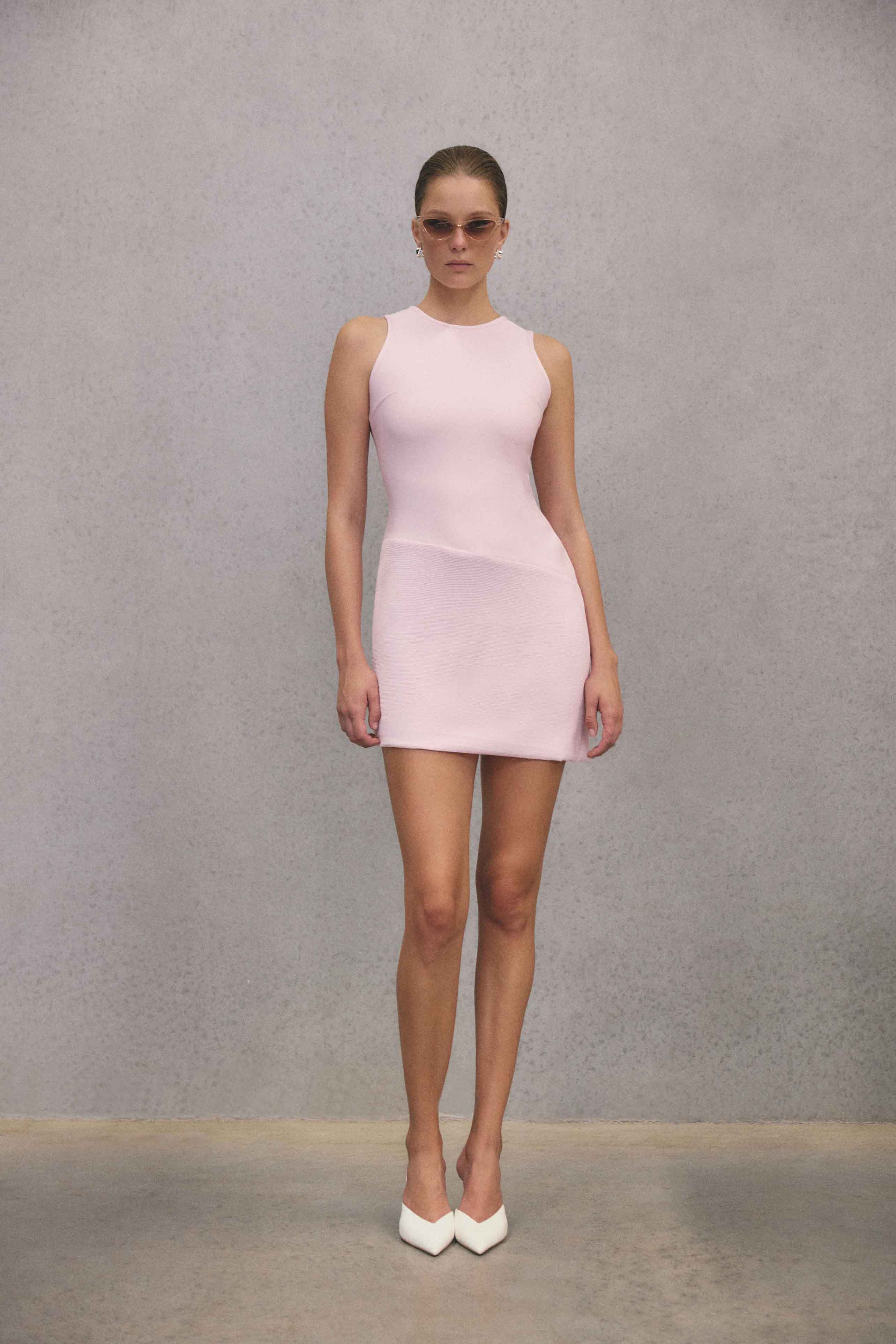 CURAAE Zahara Mini Dress in Pink