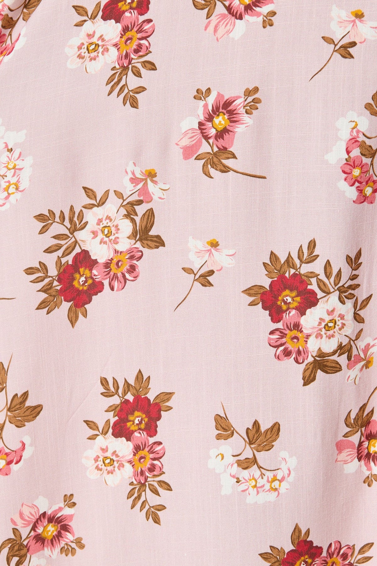 Blossom Kisses Maxi Shirt Dress in Pink and Blush Floral