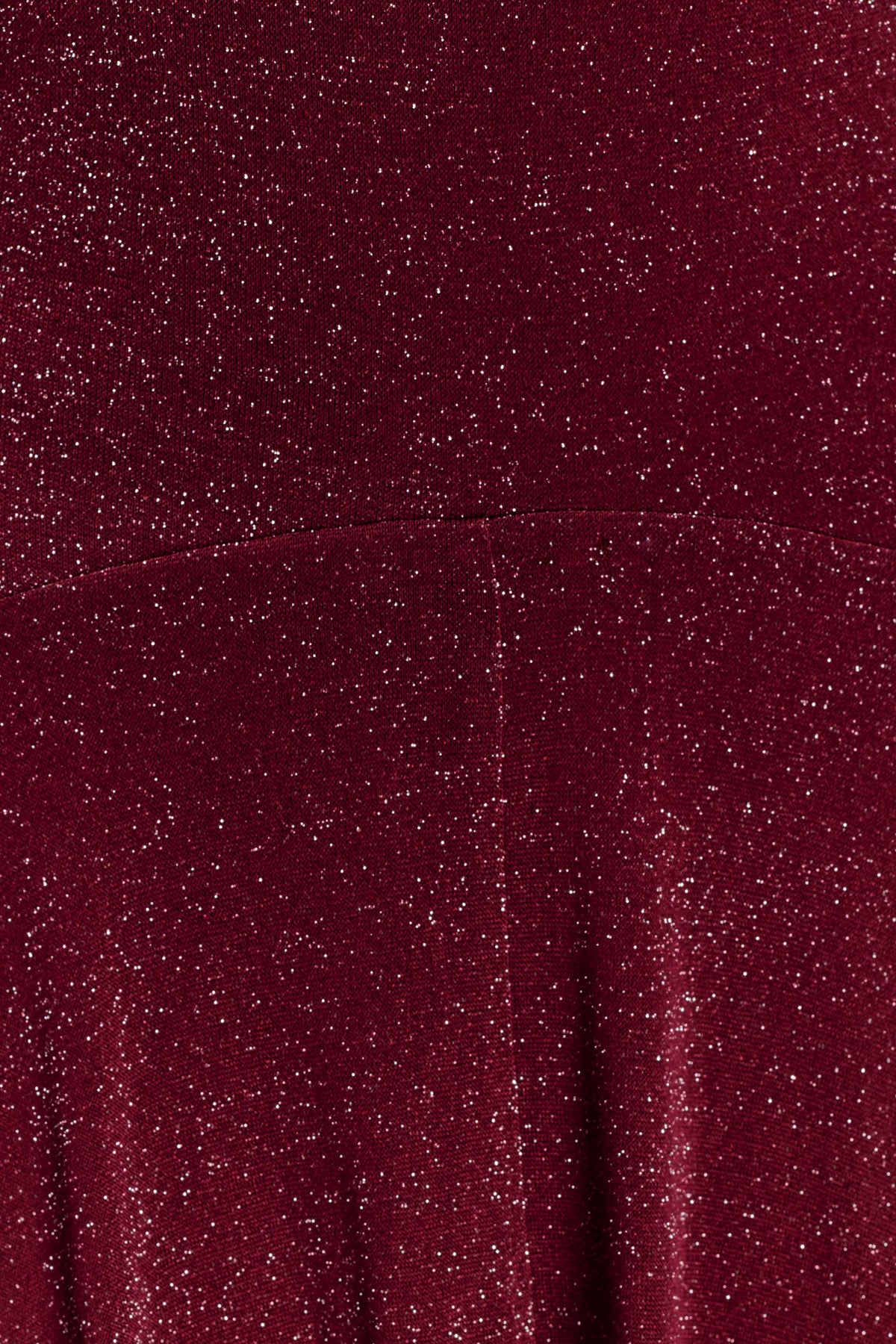 Sylvie Lurex Hankie Midi Dress - Wine