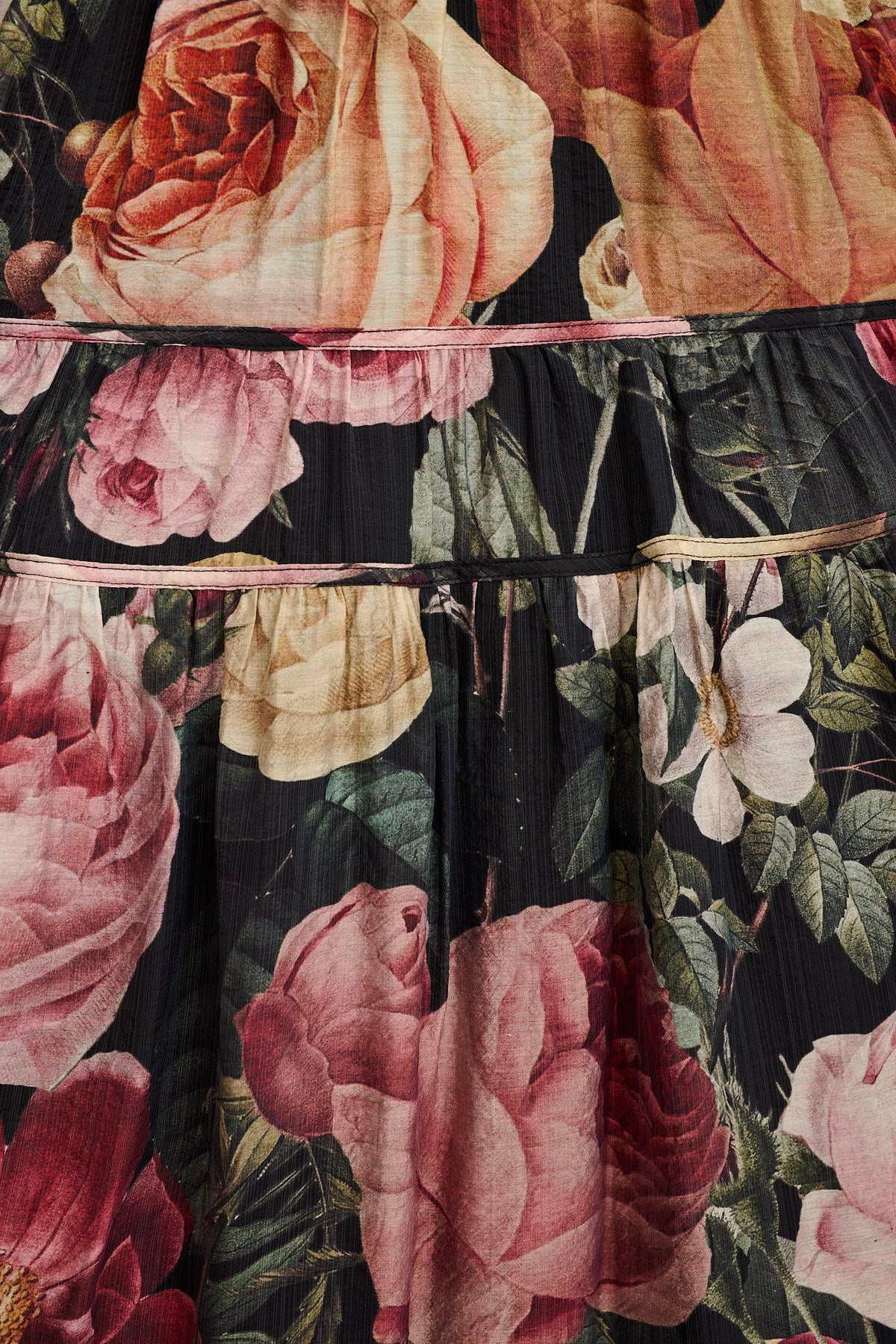 Amalie Midi Dress in Dark Multi Floral