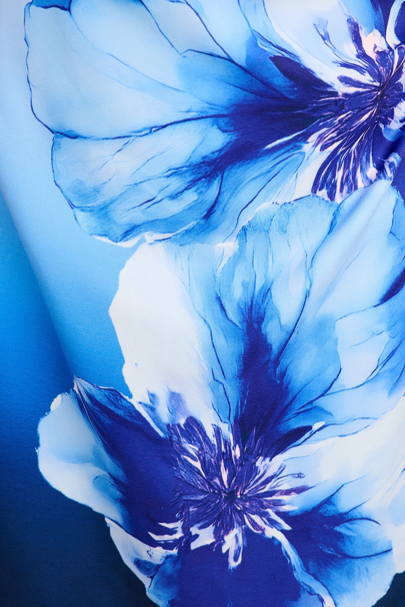 Carmen Dress in Blue Floral