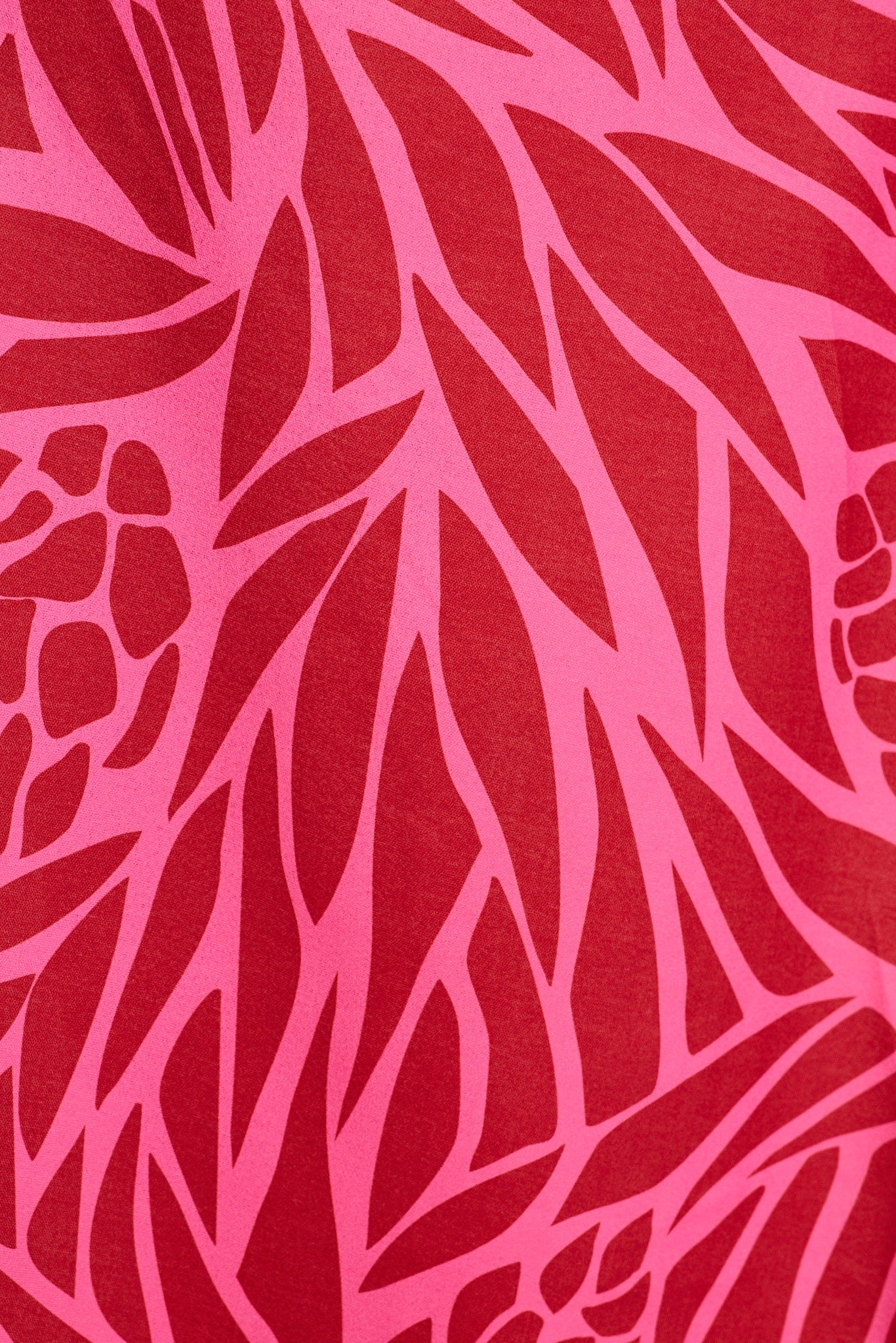 Aya Maxi Dress in Wine with Pink Print