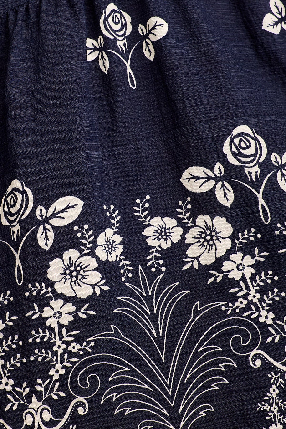 Cirelle Smock Dress in Navy Floral