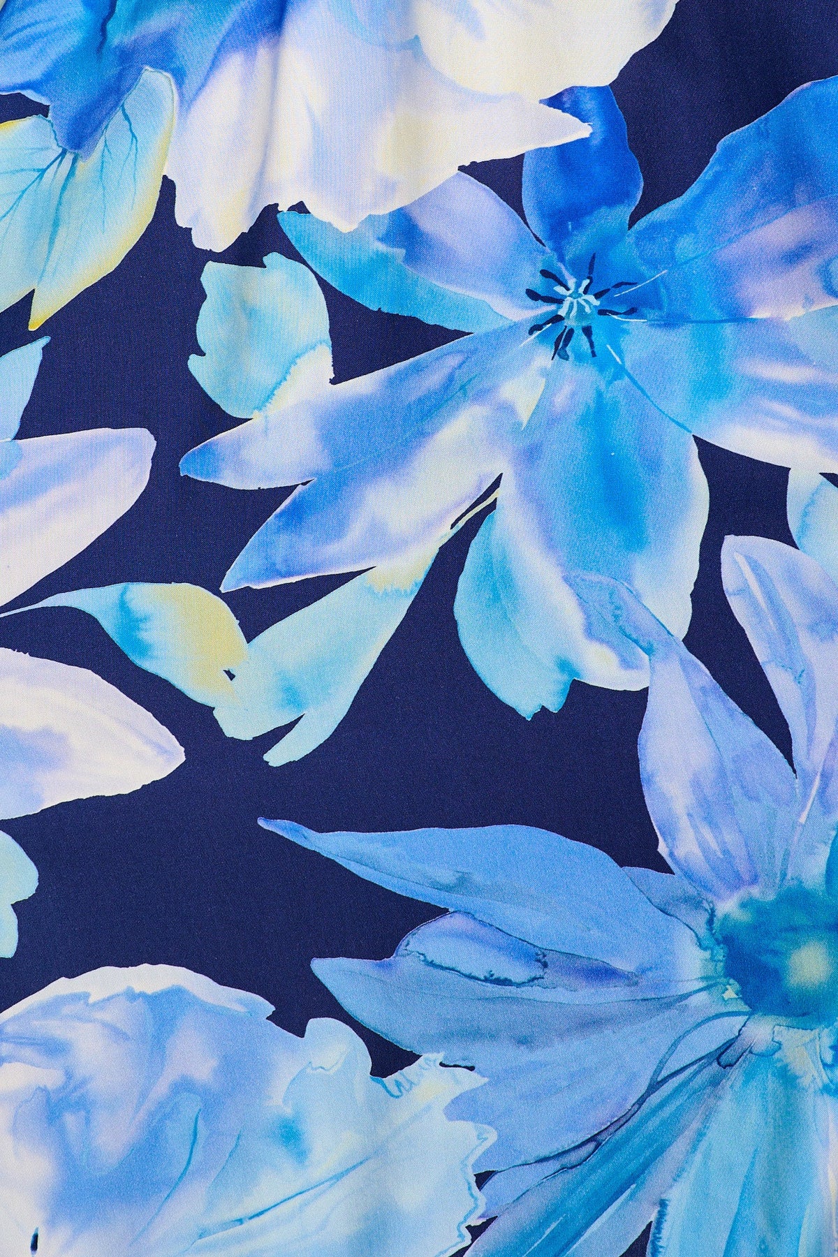 Aviva Shirt Dress in Blue Floral