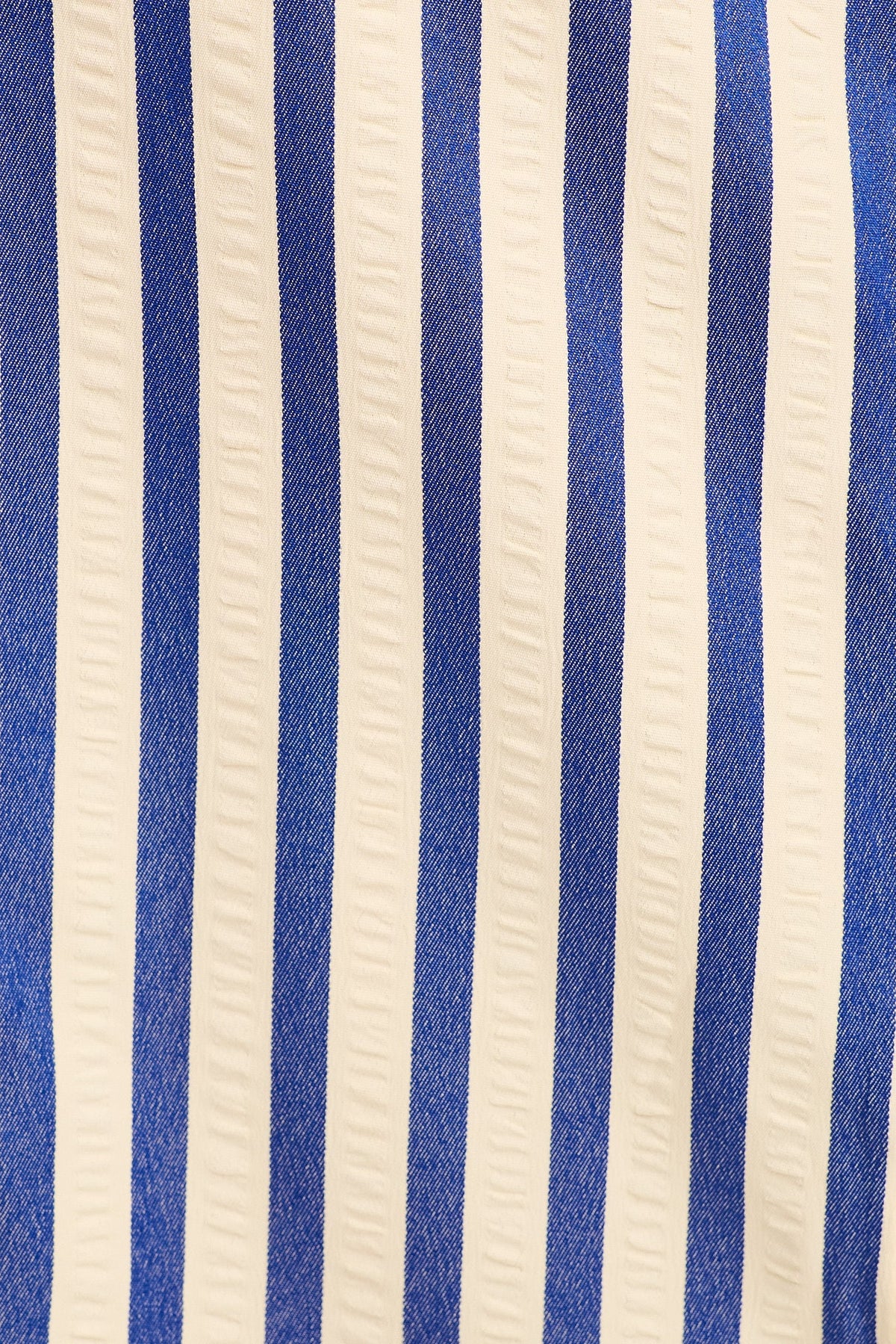 Arcadia Maxi Shirt Dress in Navy Stripe