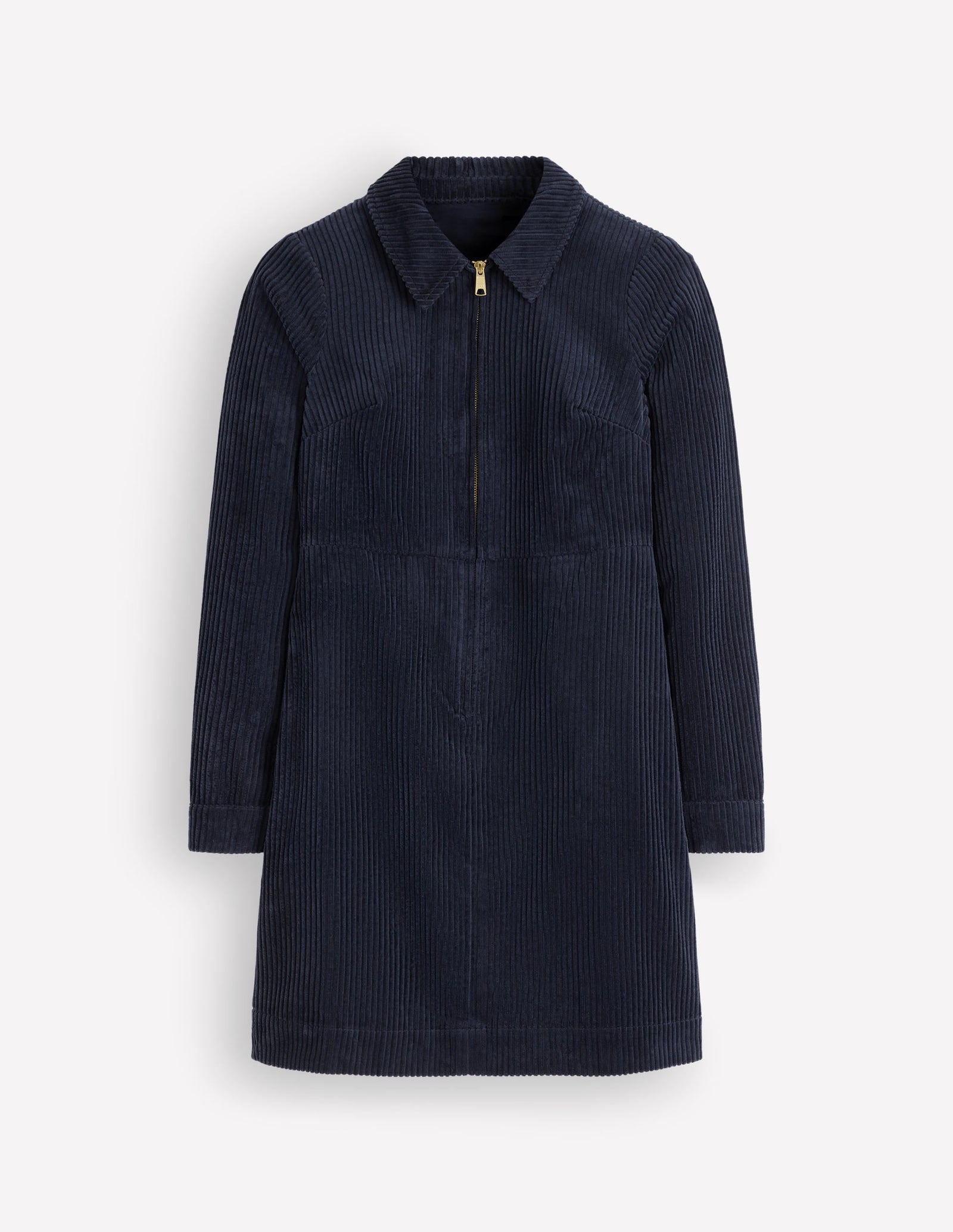 Bronte Cord Short Dress-Navy