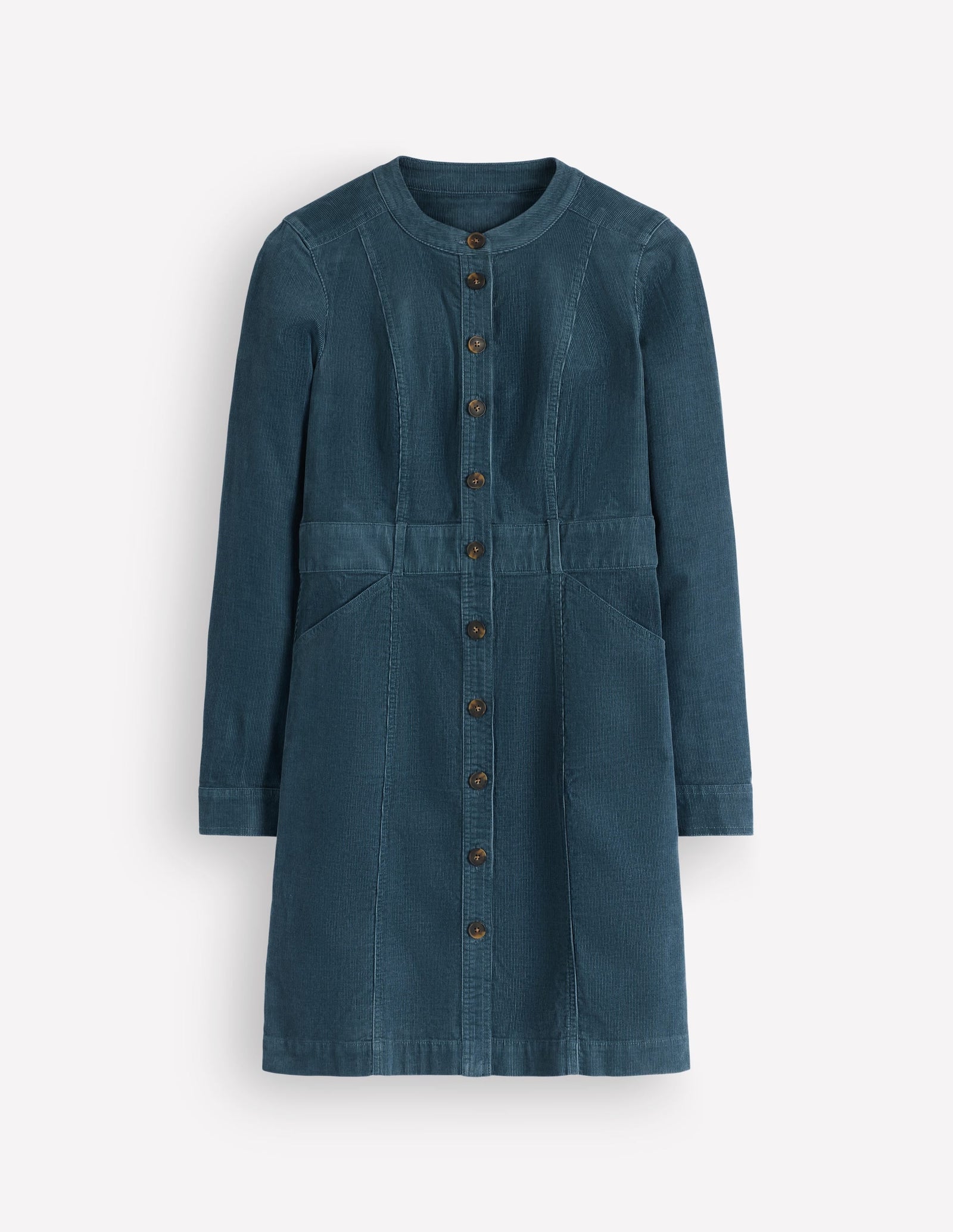 Zara Cord Short Dress-Storm Blue
