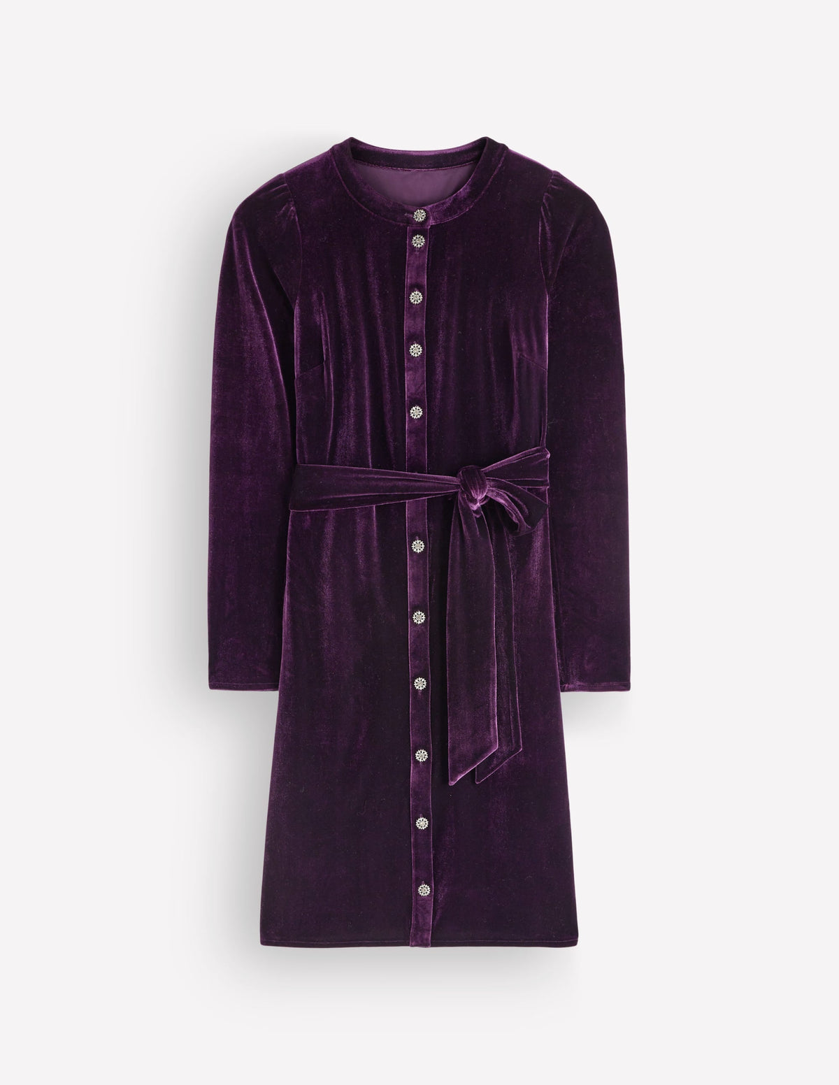 Honor Short Velvet Dress-Nightshade