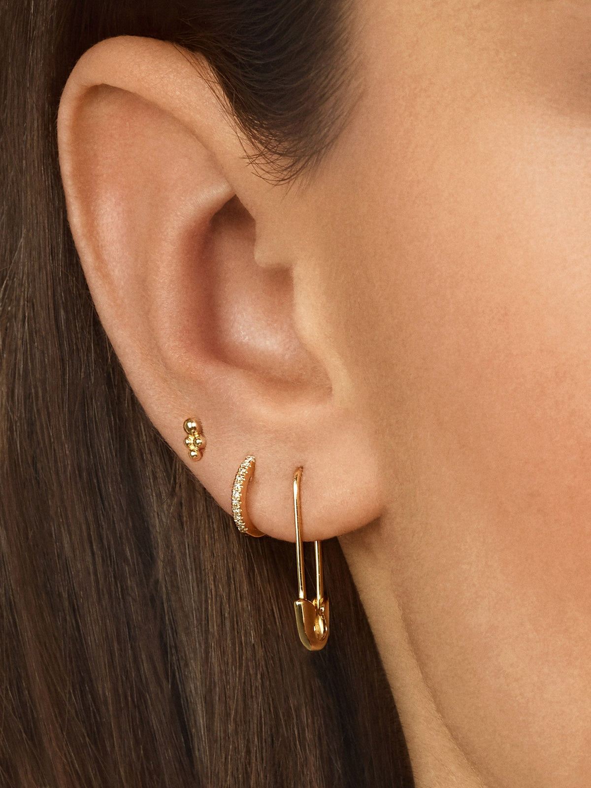 Spillo 18K Gold Earrings - M