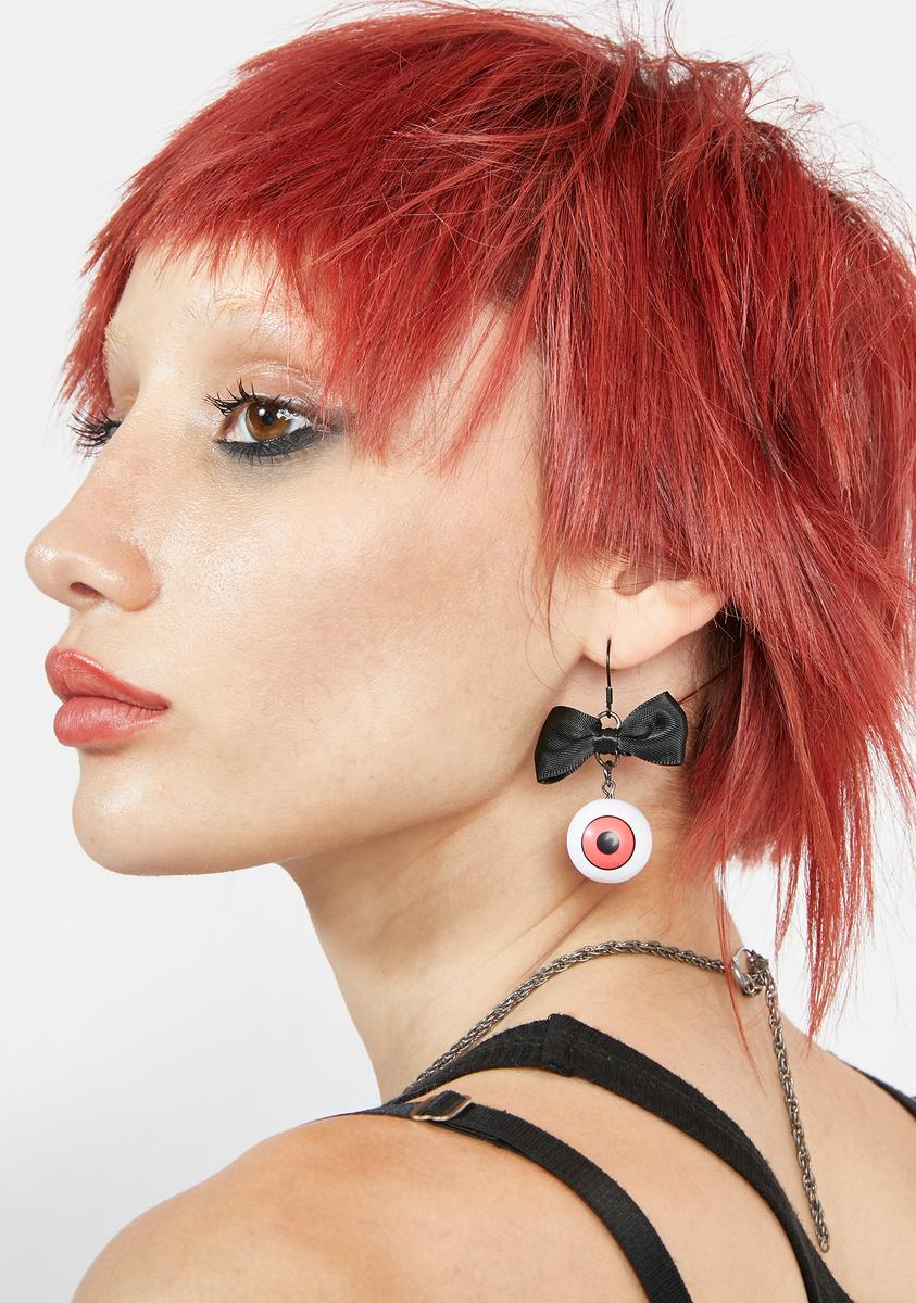 Eye See You Bow Earrings