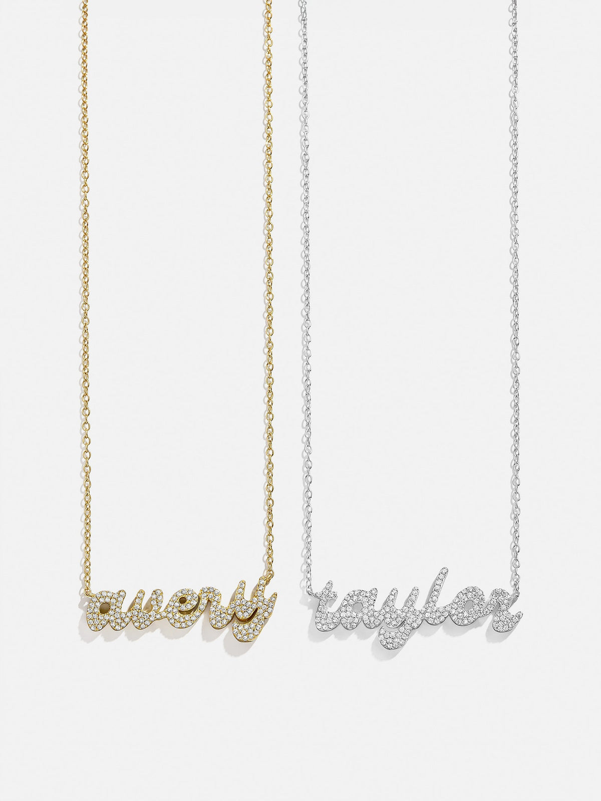 14K Gold Custom Nameplate Necklace - Luxe
