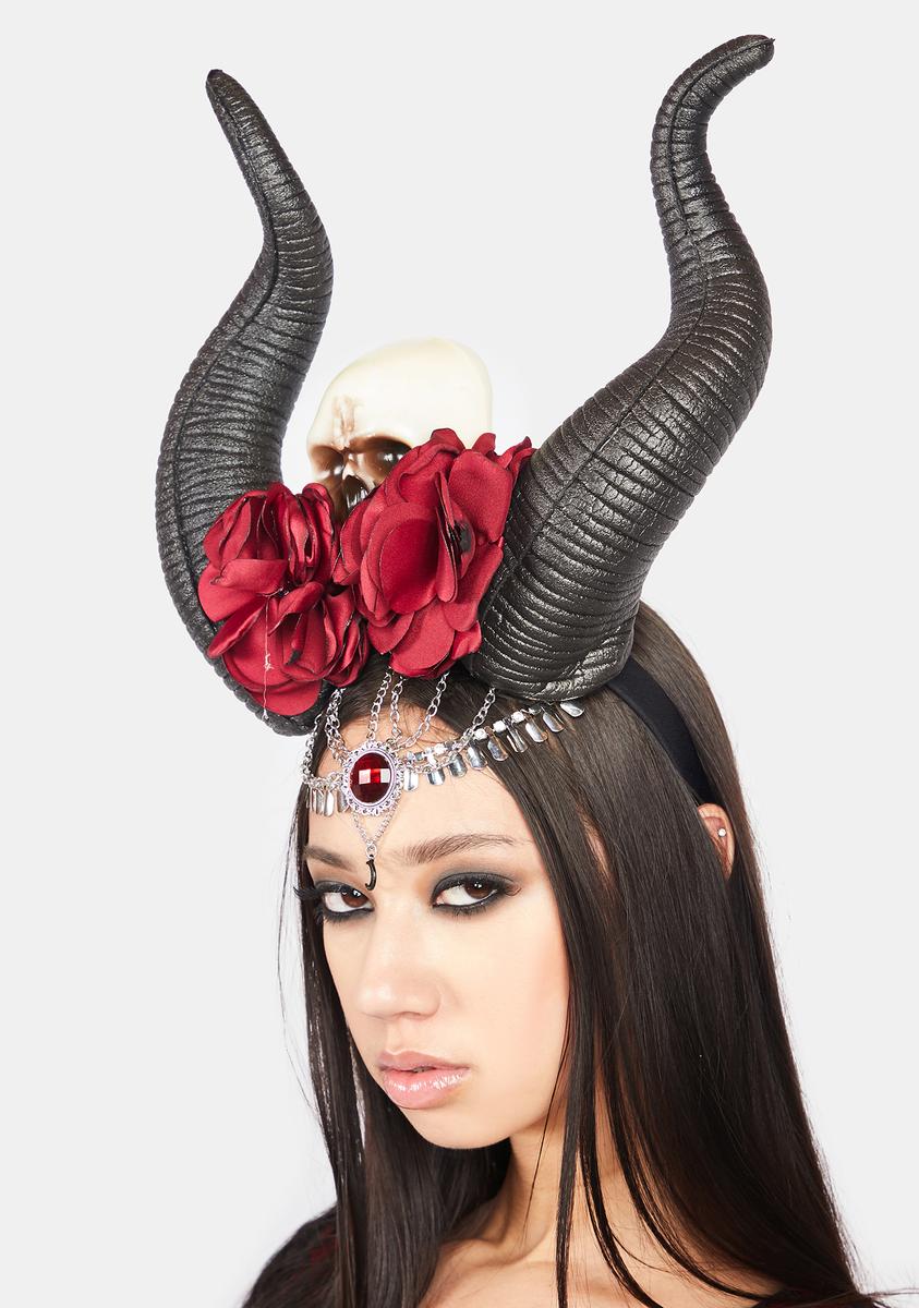 Gothic Glamour Horn Headpiece