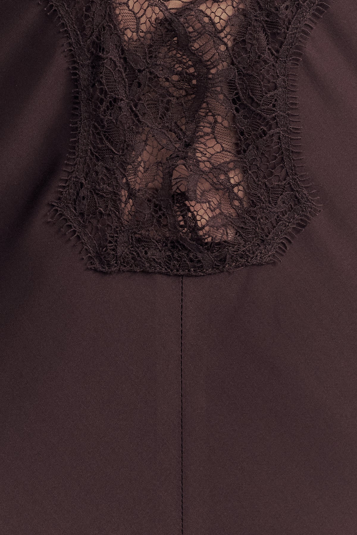 ALLEGRA LACE PANELLED MAXI DRESS - ESPRESSO