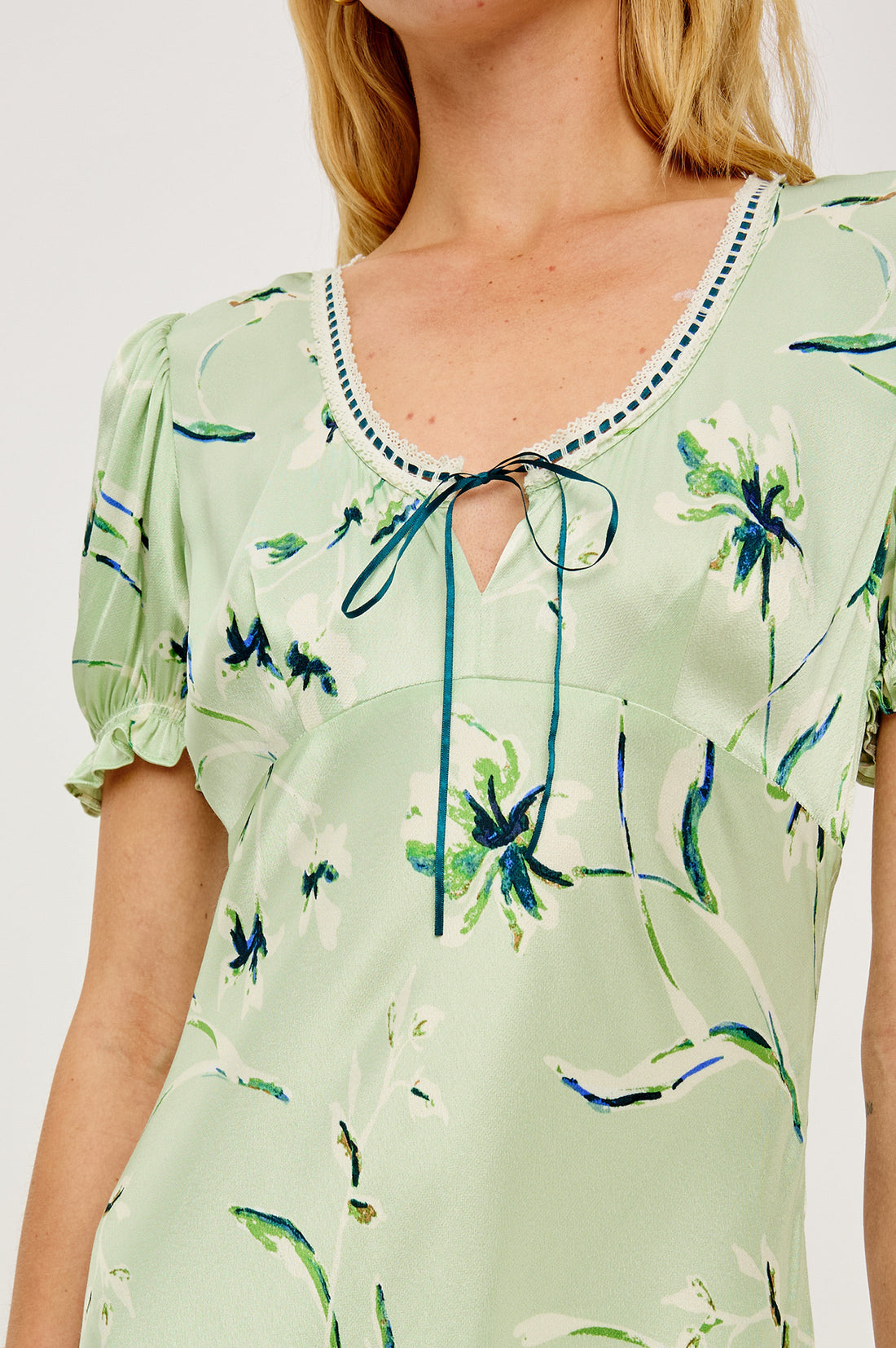 Allison Dress - Mint Linnea
