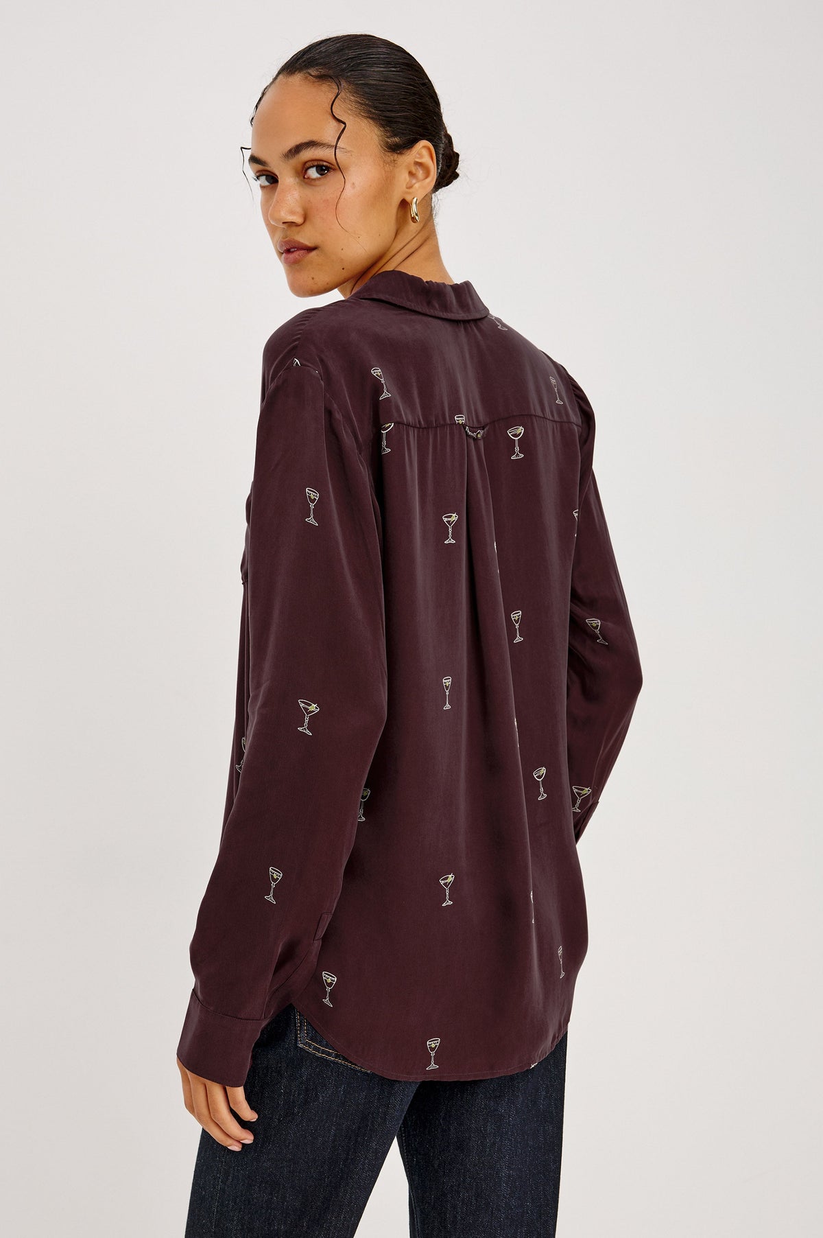 Alyssa Shirt - Oxblood Martini