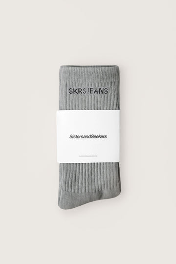 SKRS Classic Crew Socks in Grey