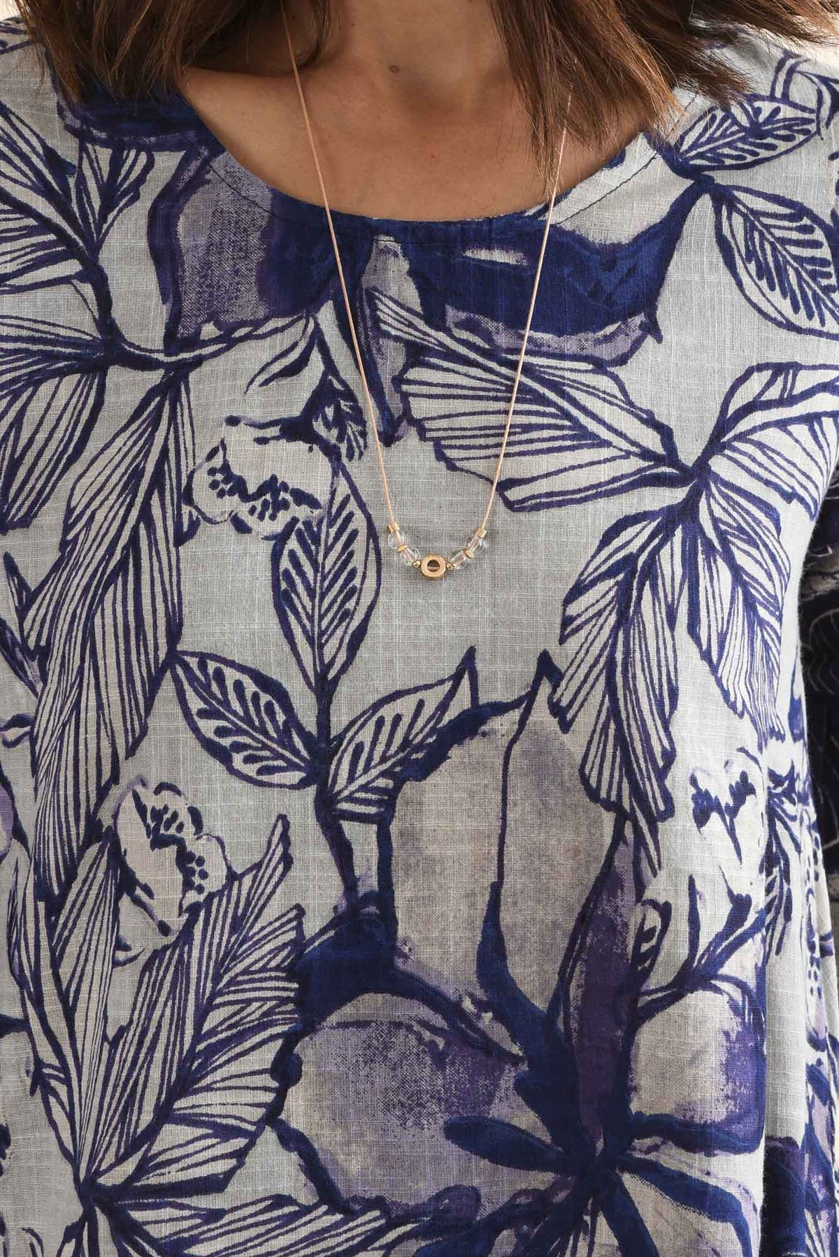 Act Blue Floral Cotton Ruffle Dress