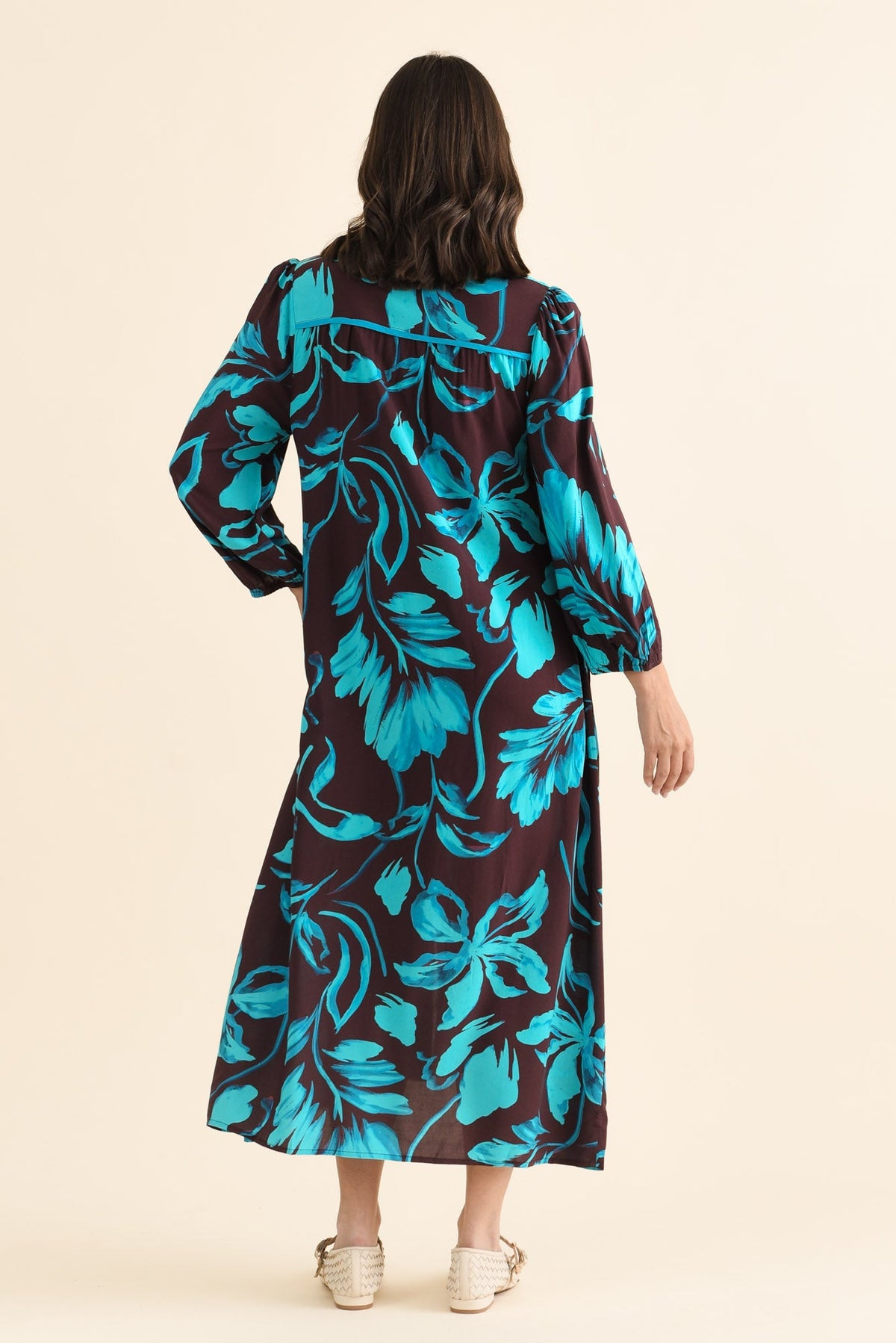Albury Blue Floral Tie Dress