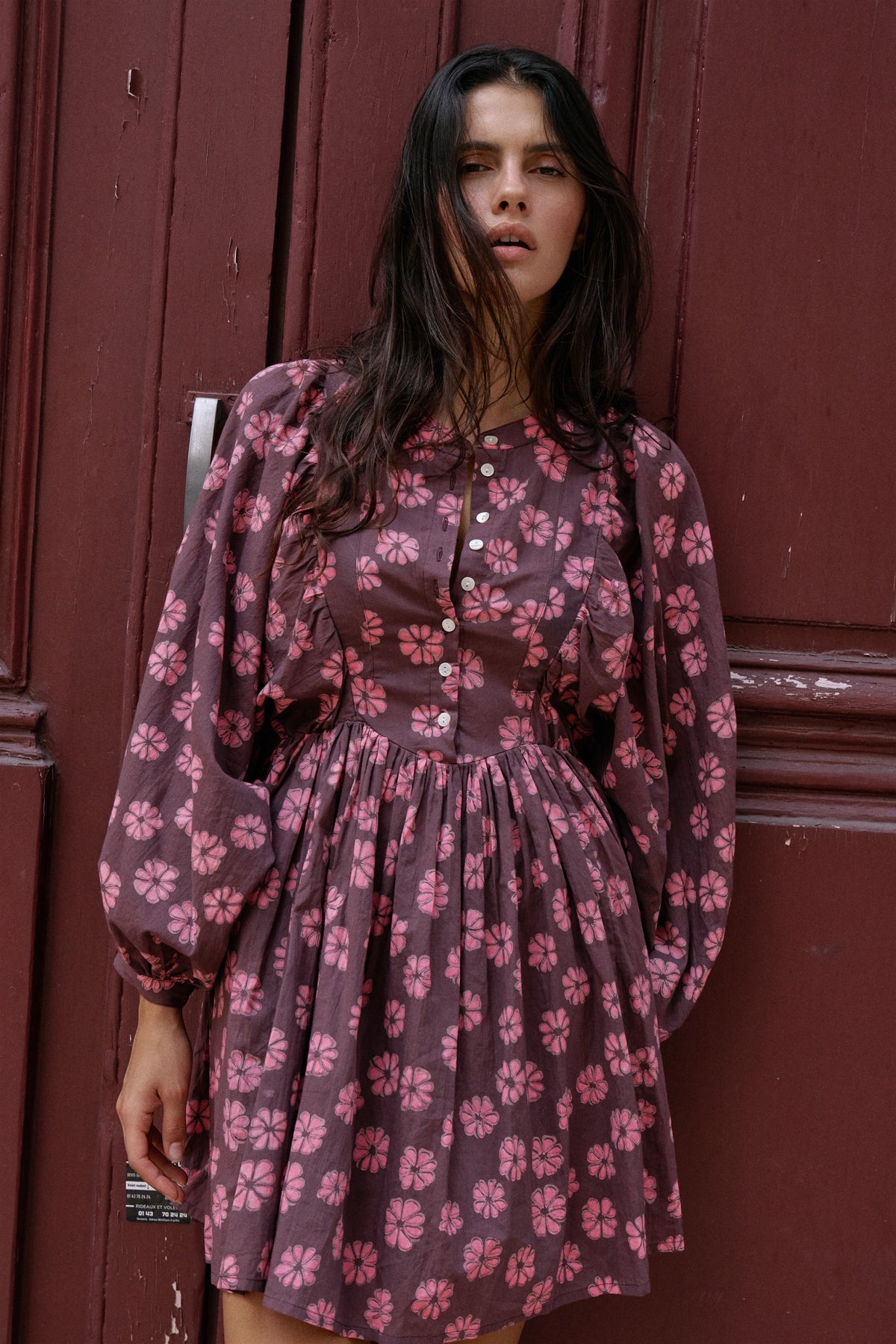 Anika Mini Dress ~ Pink Cosmos