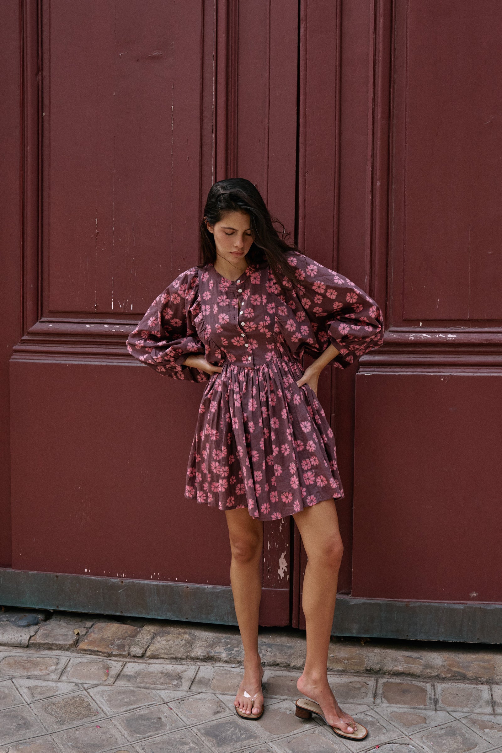 Anika Mini Dress ~ Pink Cosmos