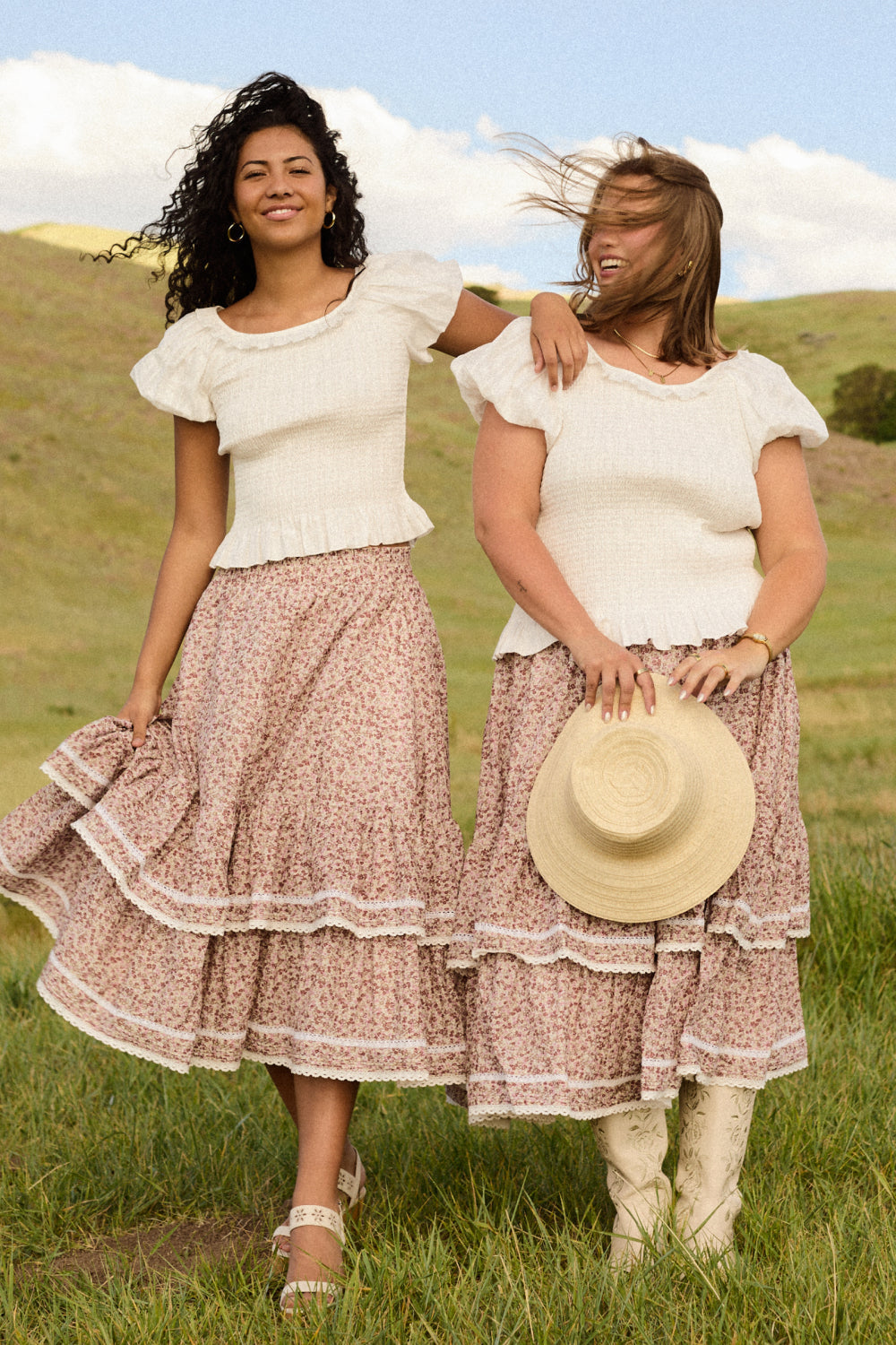 Annalise Midi Skirt in Philocaly Floral