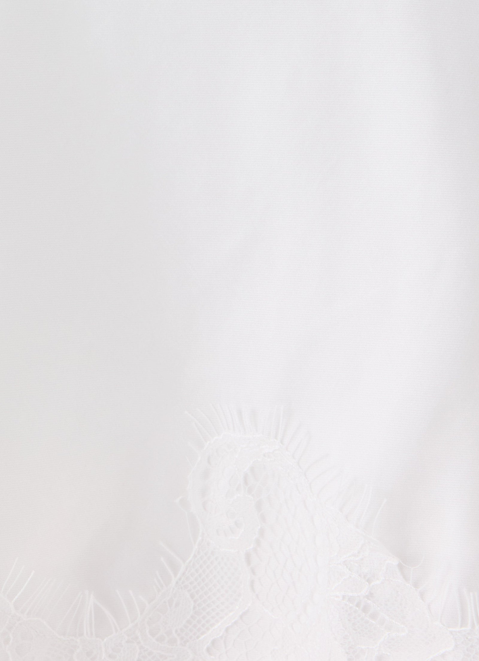 Argelia Lace Trim Midi Skirt - White